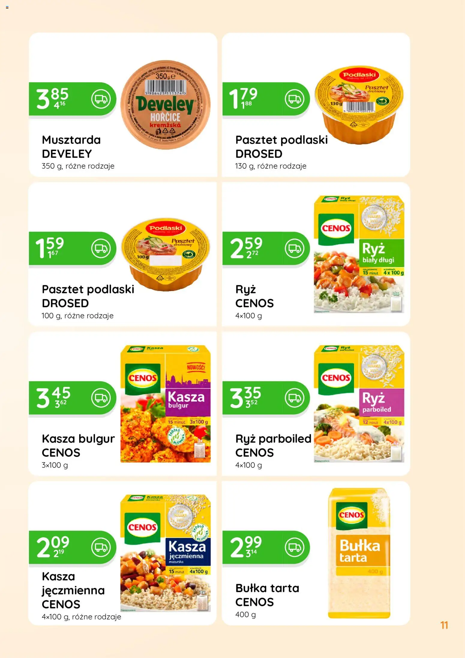Eurocash gazetka - Oferta Handlowa od 24.08.2026 | Strona: 11 | Produkty: Kasza, Pasztet, Ryż, Kasza bulgur
