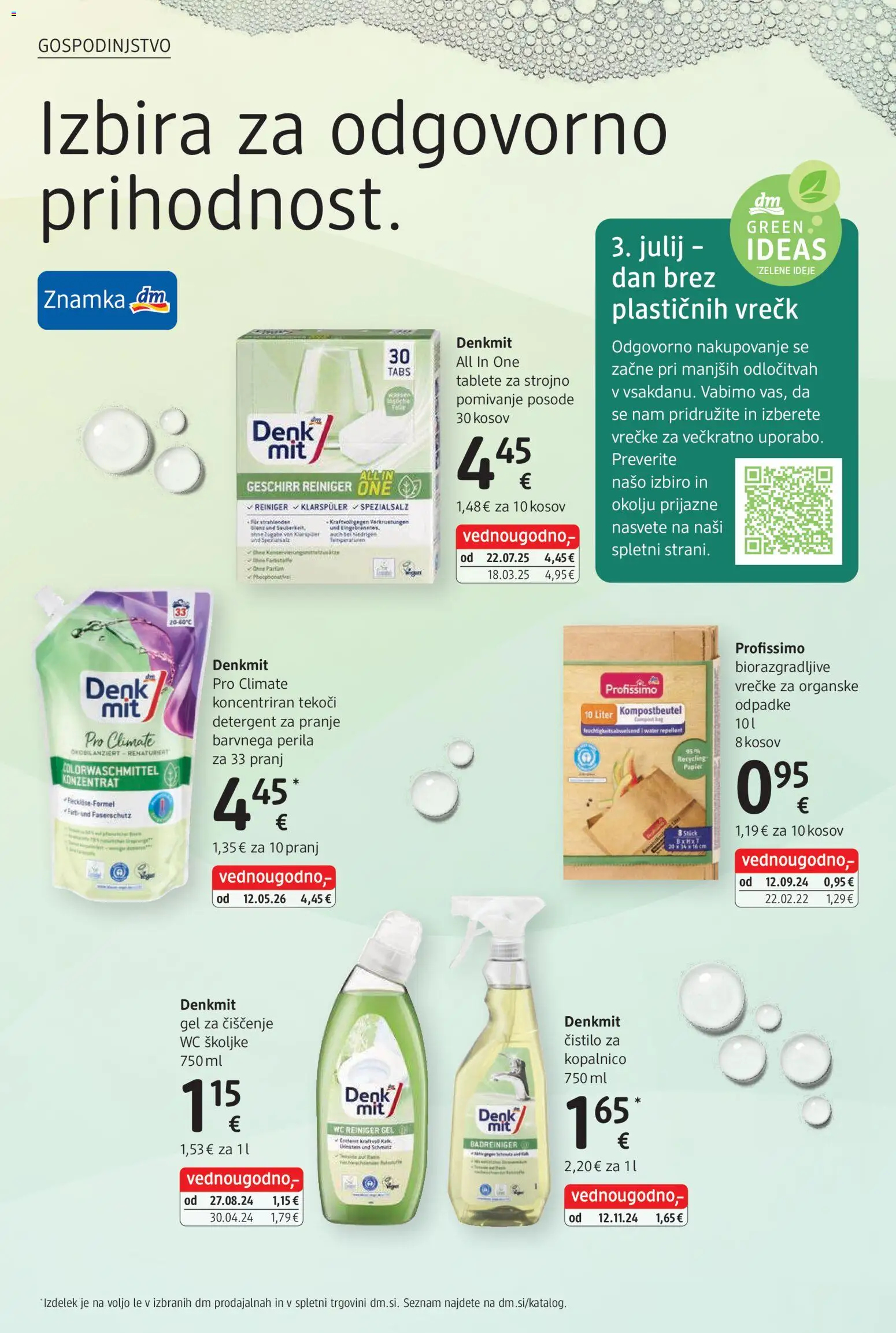 Novi DM Drogerie Markt katalog ponudbe – veljaven od 01.07.2026 | Stran: 28 | Izdelki: Školjke, Detergent