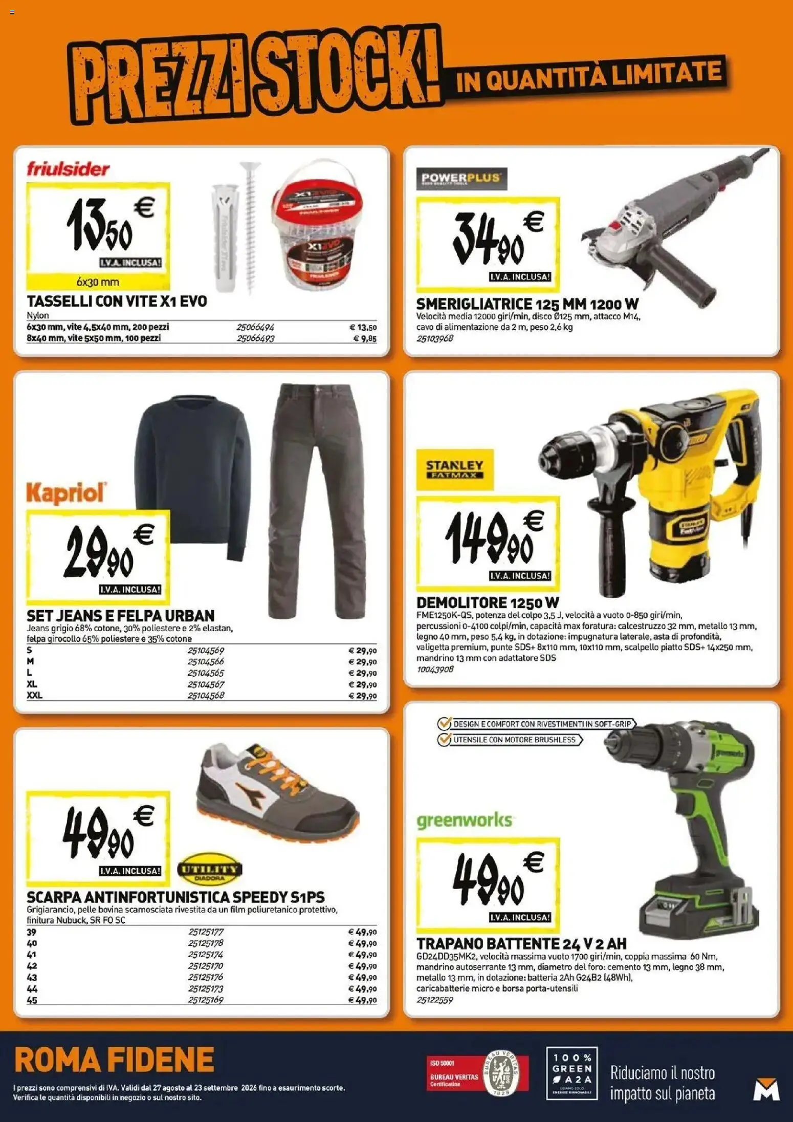 Nuovo TECNOMAT catalogo Roma dal 27/08/2026 > offerte anteprima 🛍️ | Pagina: 19 | Prodotti: Jeans, Trapano, Adattatore, Caricabatterie