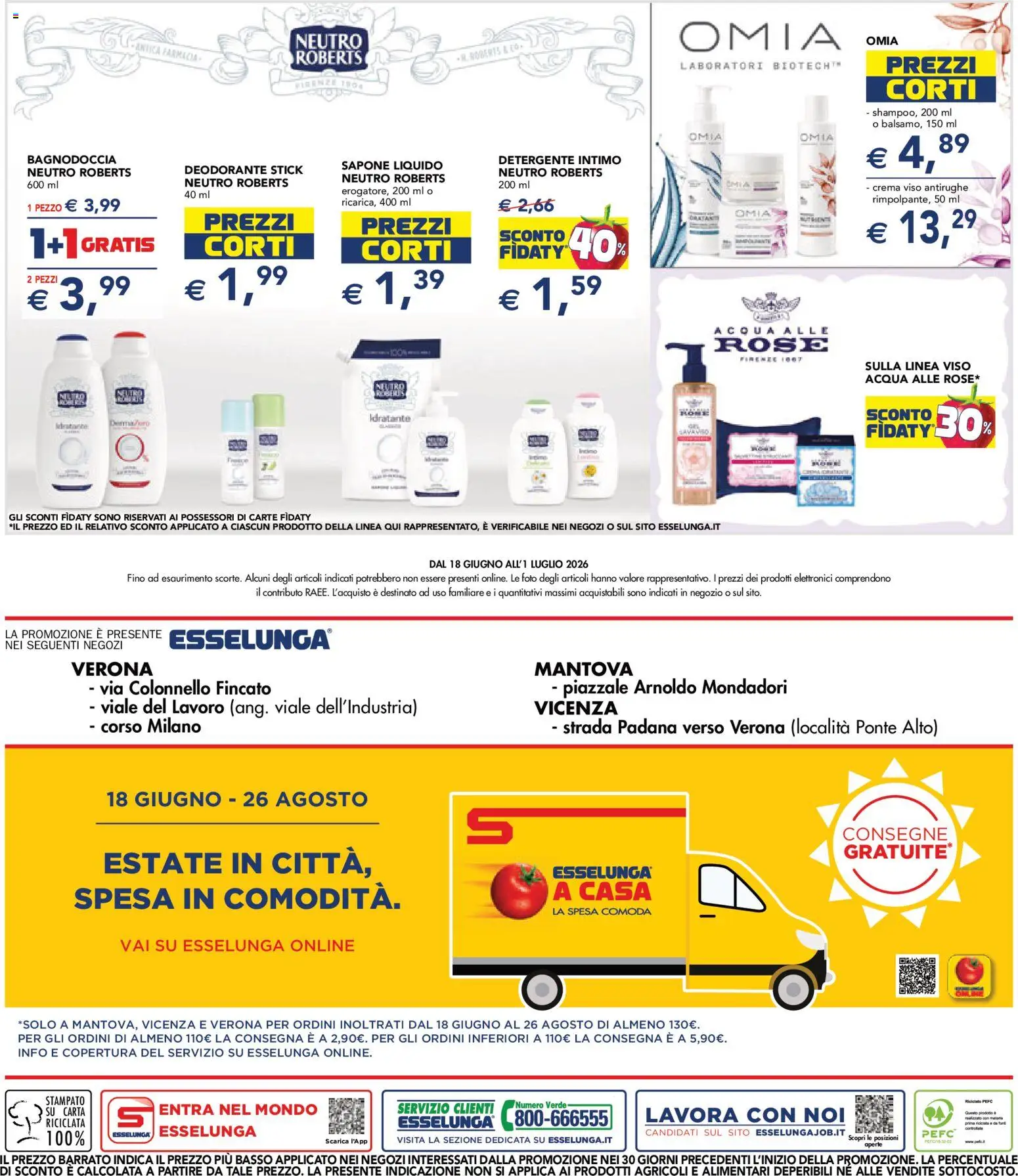 Volantino Esselunga S del 18.06.2026 | Pagina: 29 | Prodotti: Sapone, Detergente, Crema viso, Acqua