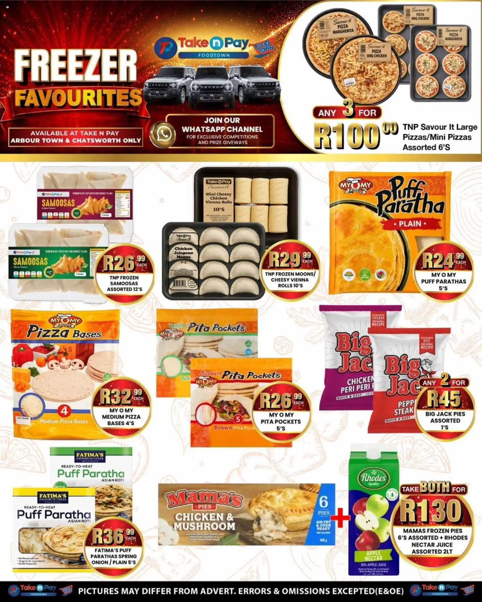 New Take n Pay catalogue – valid from 29/06/2026 | Page: 30 | Products: Steak, Samoosas, Pizza, Chicken