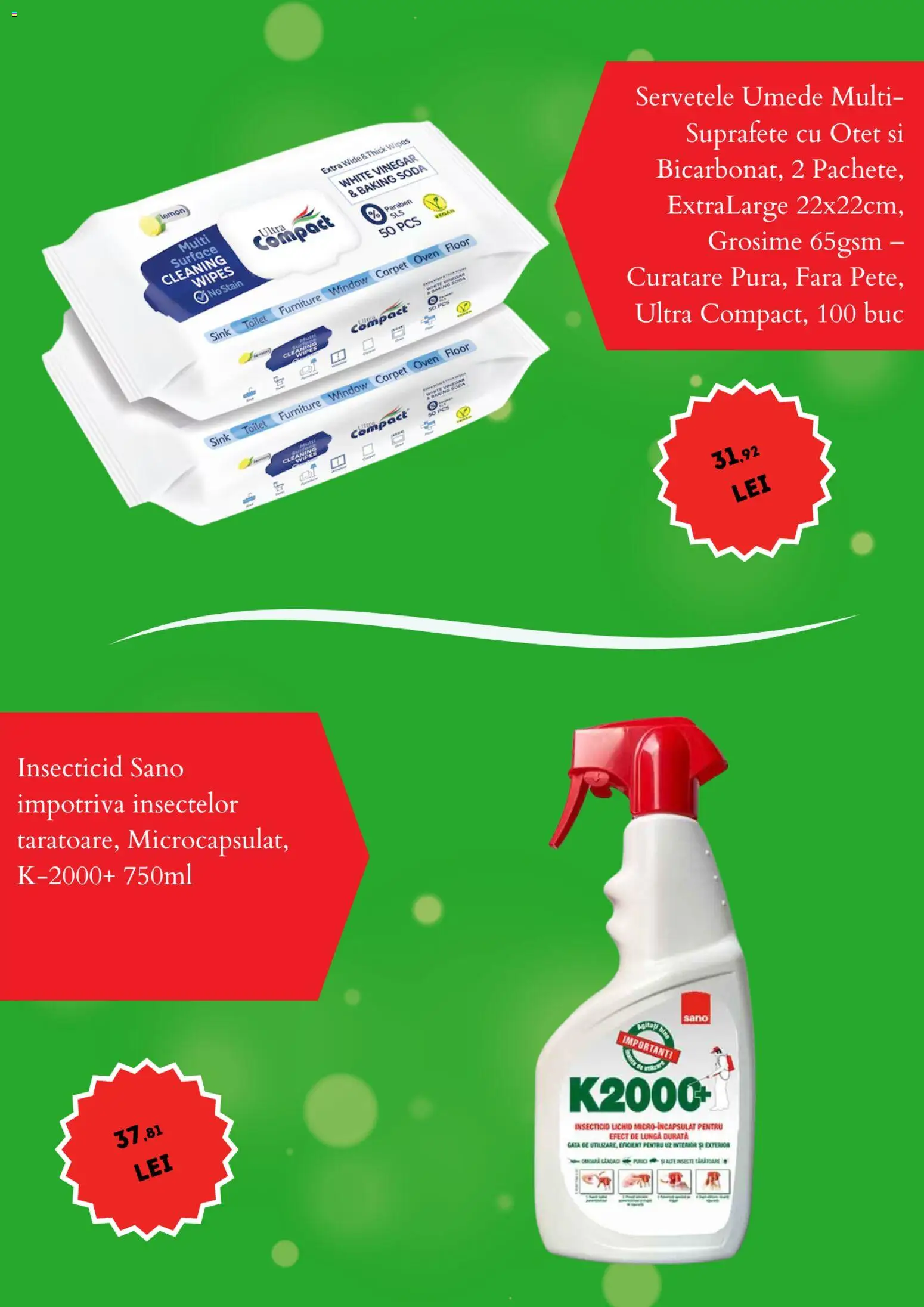 Noul catalog Emag – valabil de la 19.03.2026 | Pagină: 4 | Produse: Oțet, Șervețele umede