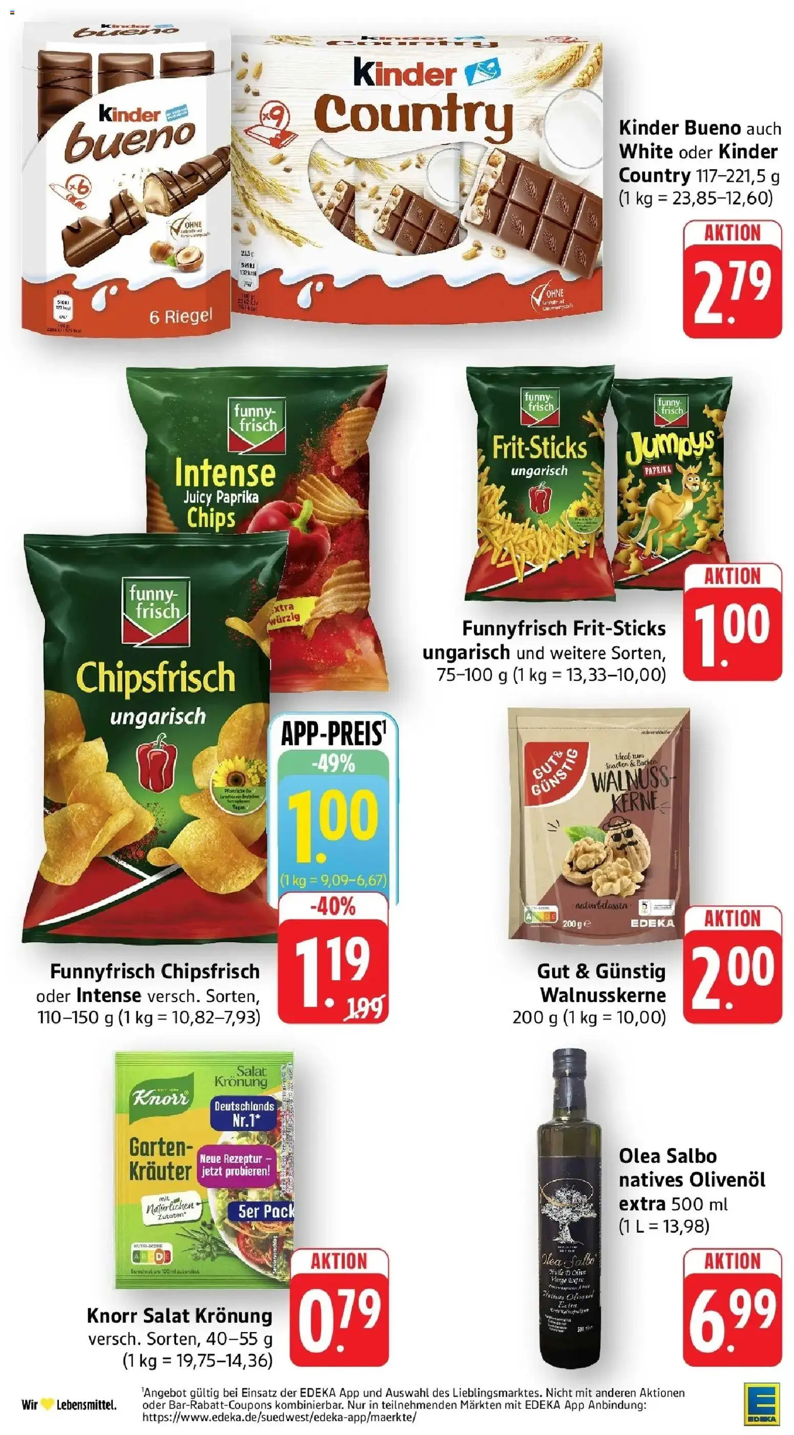 E center Prospekt Kehl (ab 24.08.2026) zum Blättern | Seite: 26 | Produkte: Funny frisch, Paprika, Chips, Salat