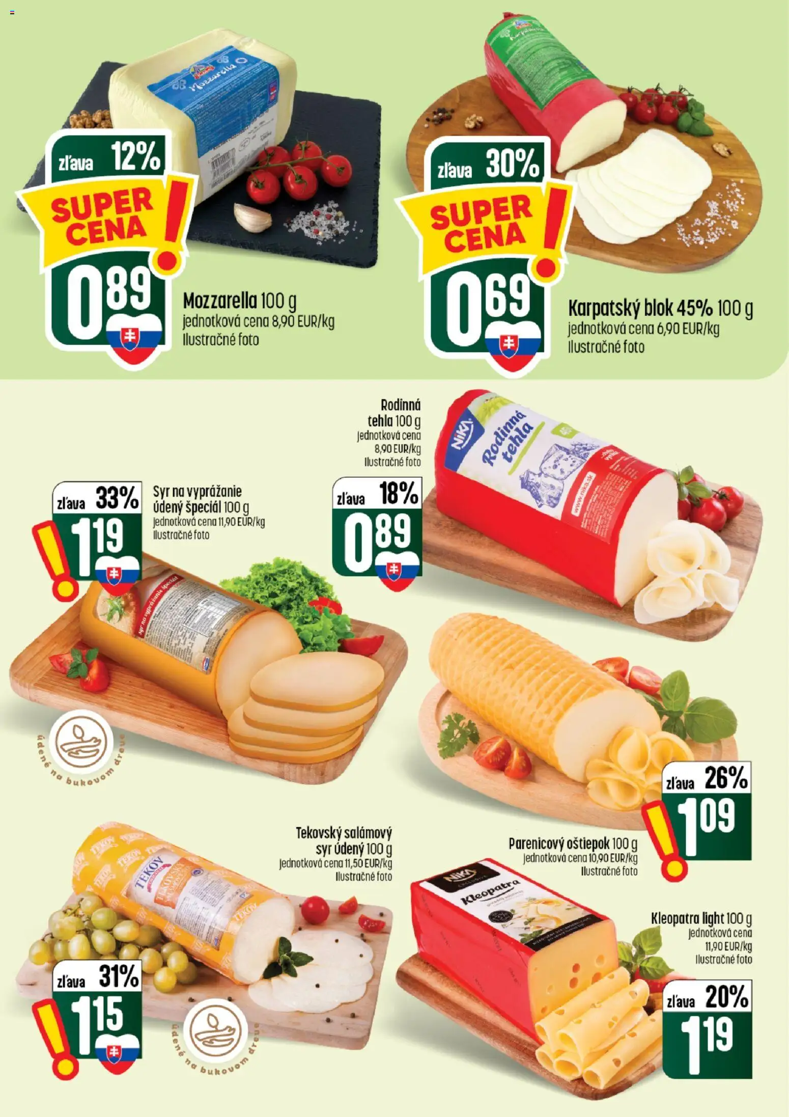 Nové COOP Jednota akcie – leták je platný od 13.08.2026 | Strana: 18 | Produkty: Syr, Mozzarella
