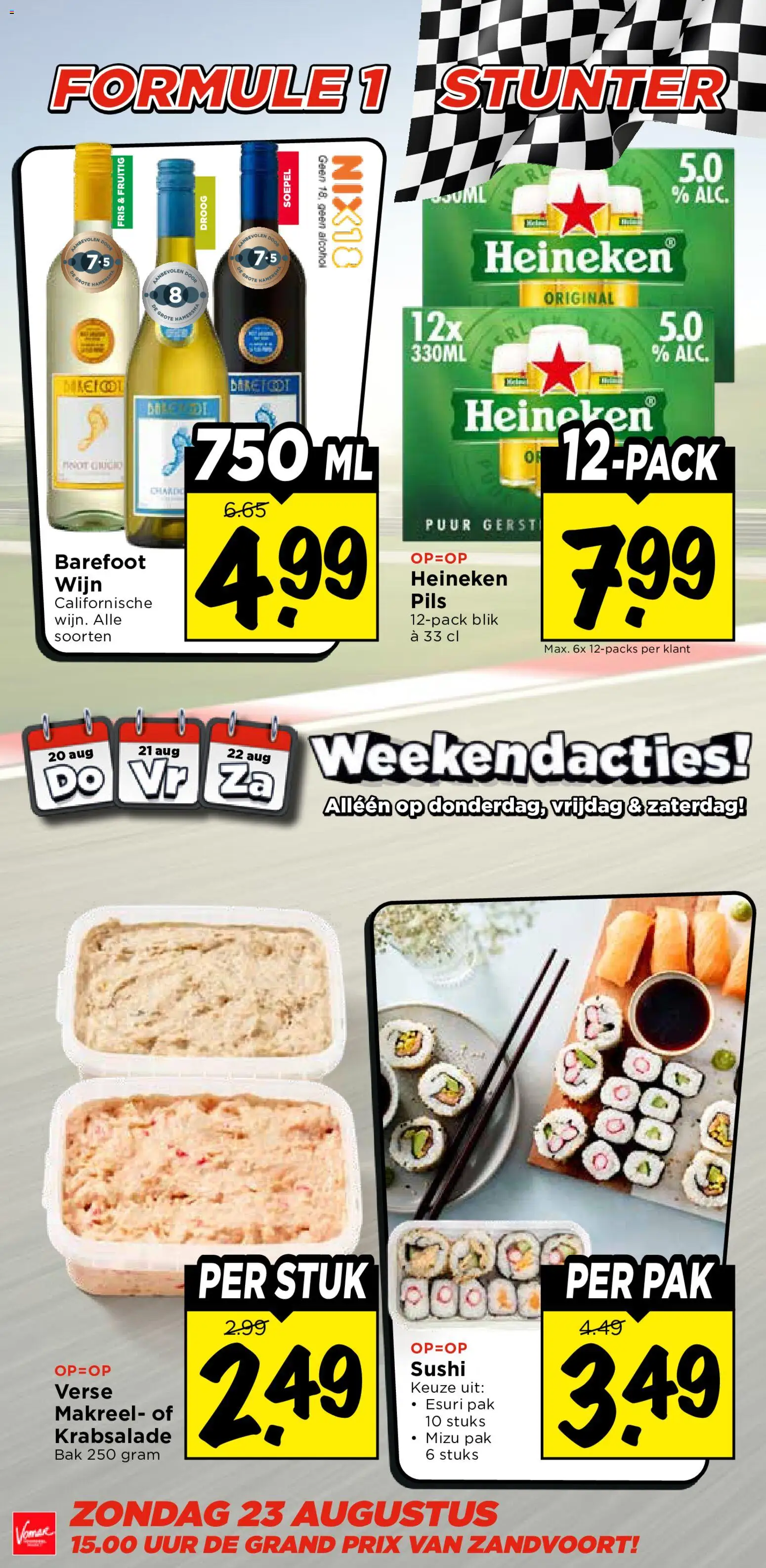 {H1} | Pagina: 40 | Producten: Wijn, Heineken, Makreel, Alcohol