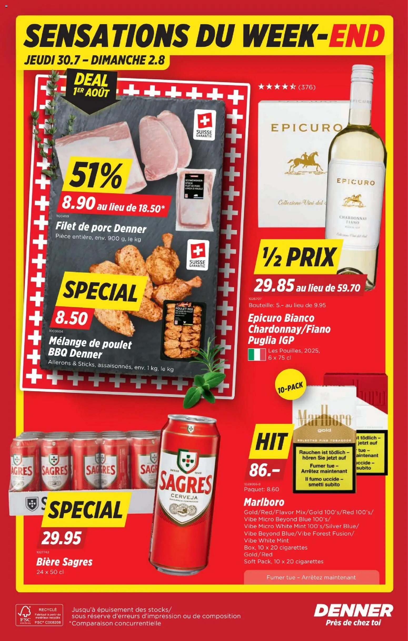 Denner aktionen FR – gültig ab 30.07.2026 | Seite: 24