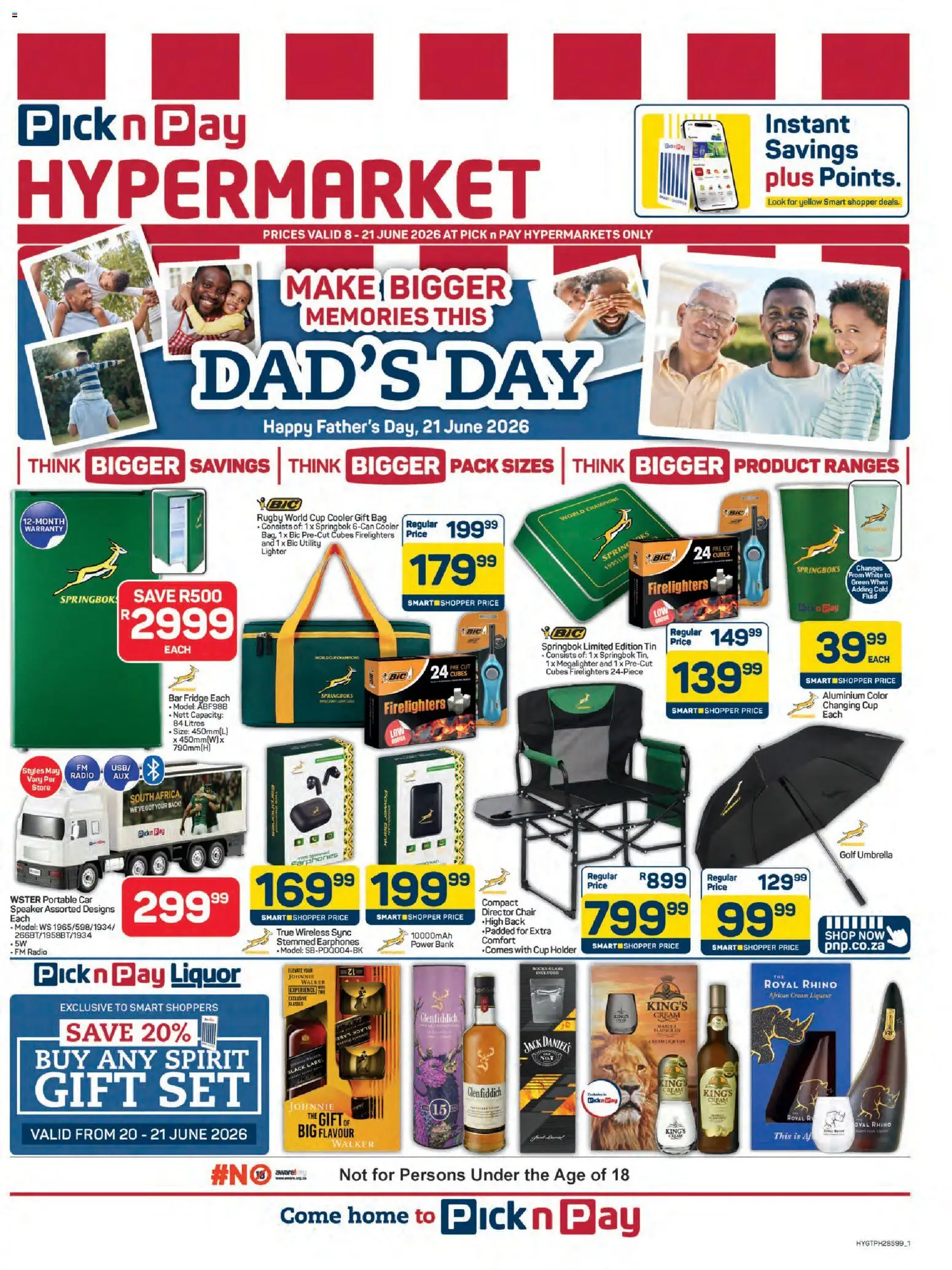 Pick n Pay - Hypermarket Father's Day Specials (08/06/2026