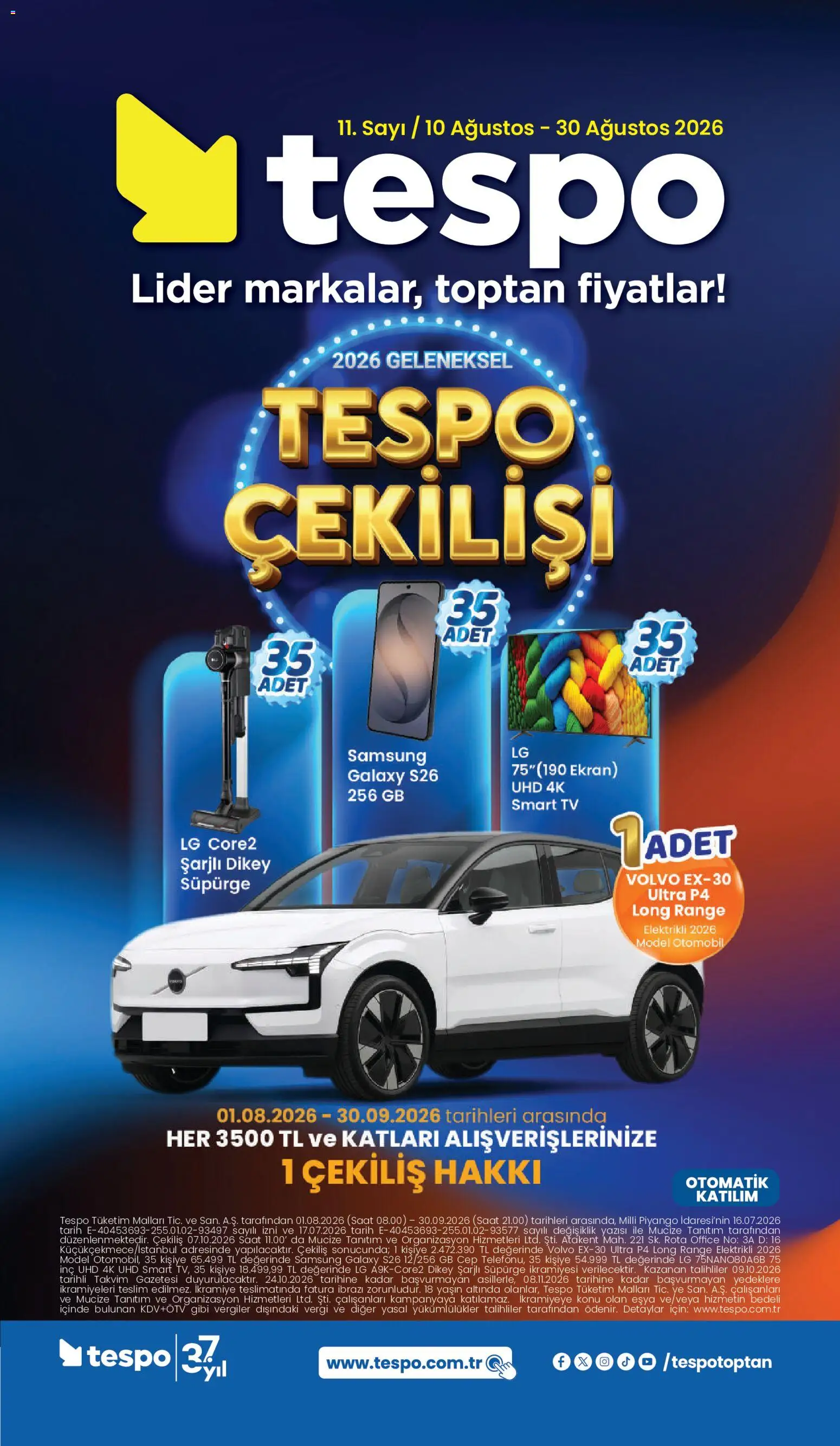 Tespo Katalog - 10 Ağustos 2026 tarihinden itibaren geçerlidir | Sayfa: 1 | Ürünler: TV, Tarih, Saat