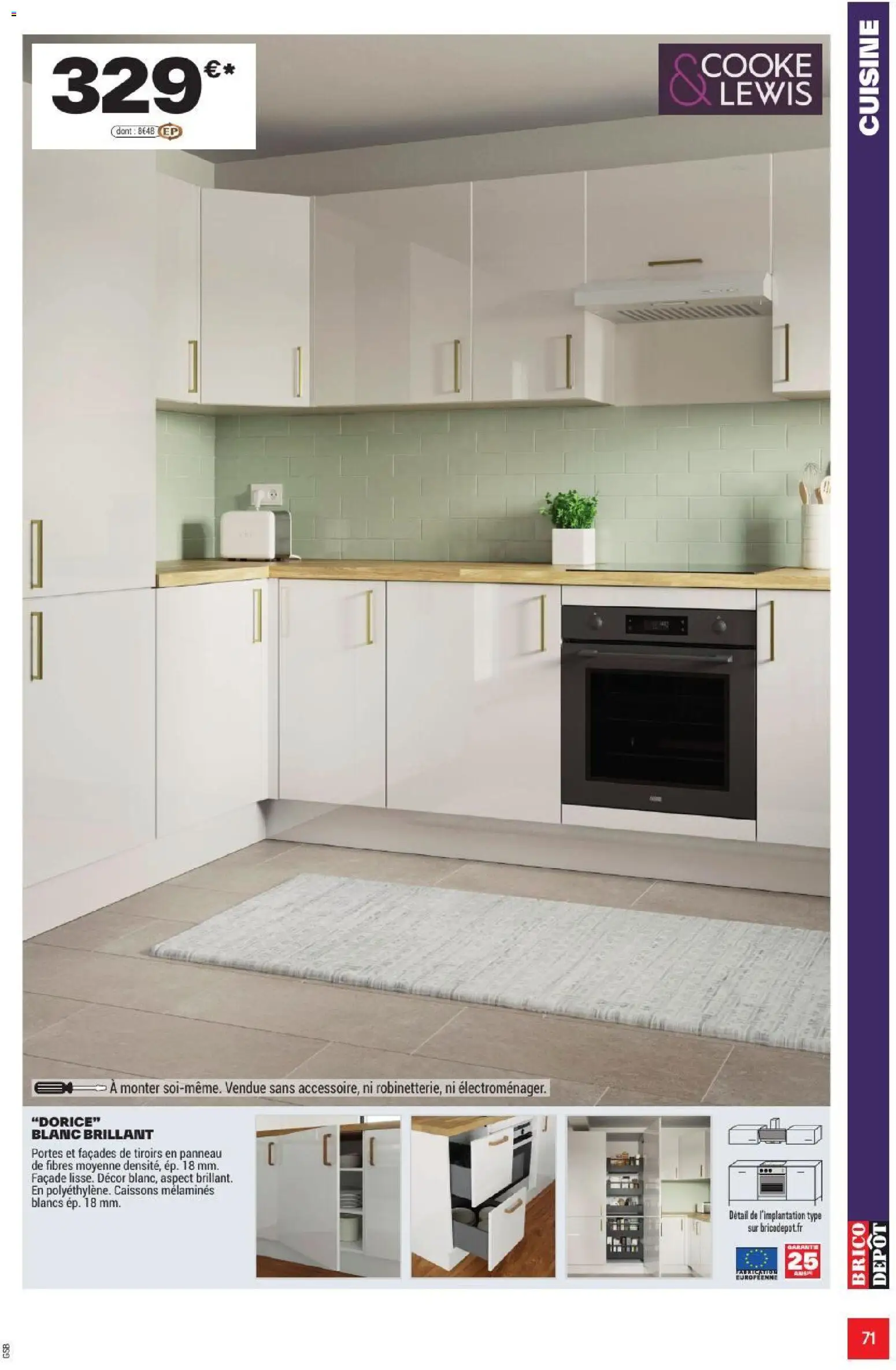 {H1} | Page: 71 | Produits: Portes, Tiroirs