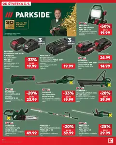 Kaufland leták platný od 03.09.2026 | Strana: 64 | Produkty: Led reflektor, Reflektor, Aku reťazová píla, Reťazová píla