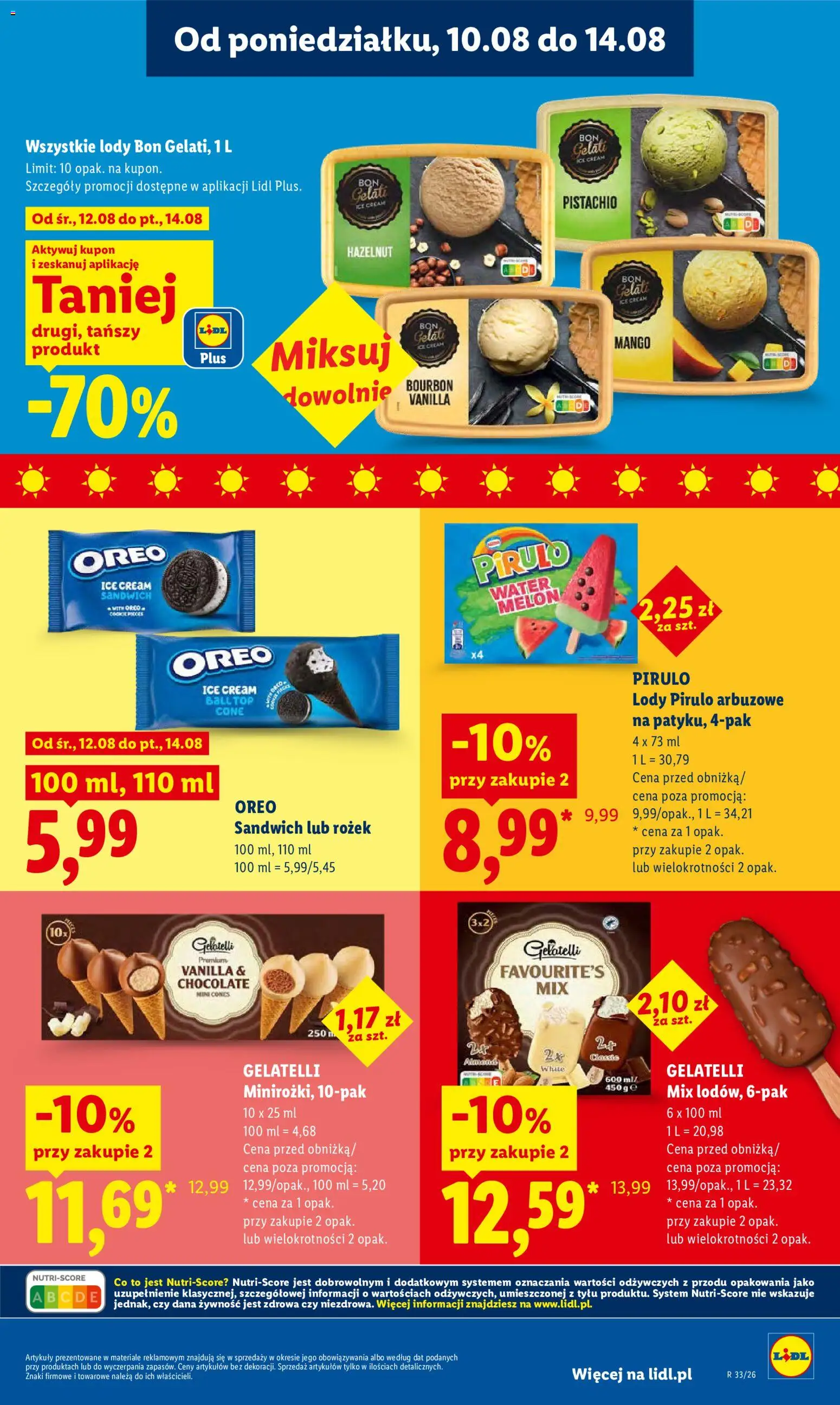 Lidl Polsko leták od 12.08.2026 | Strana: 67 | Produkty: Mango, Bourbon, Oreo, Gelatelli
