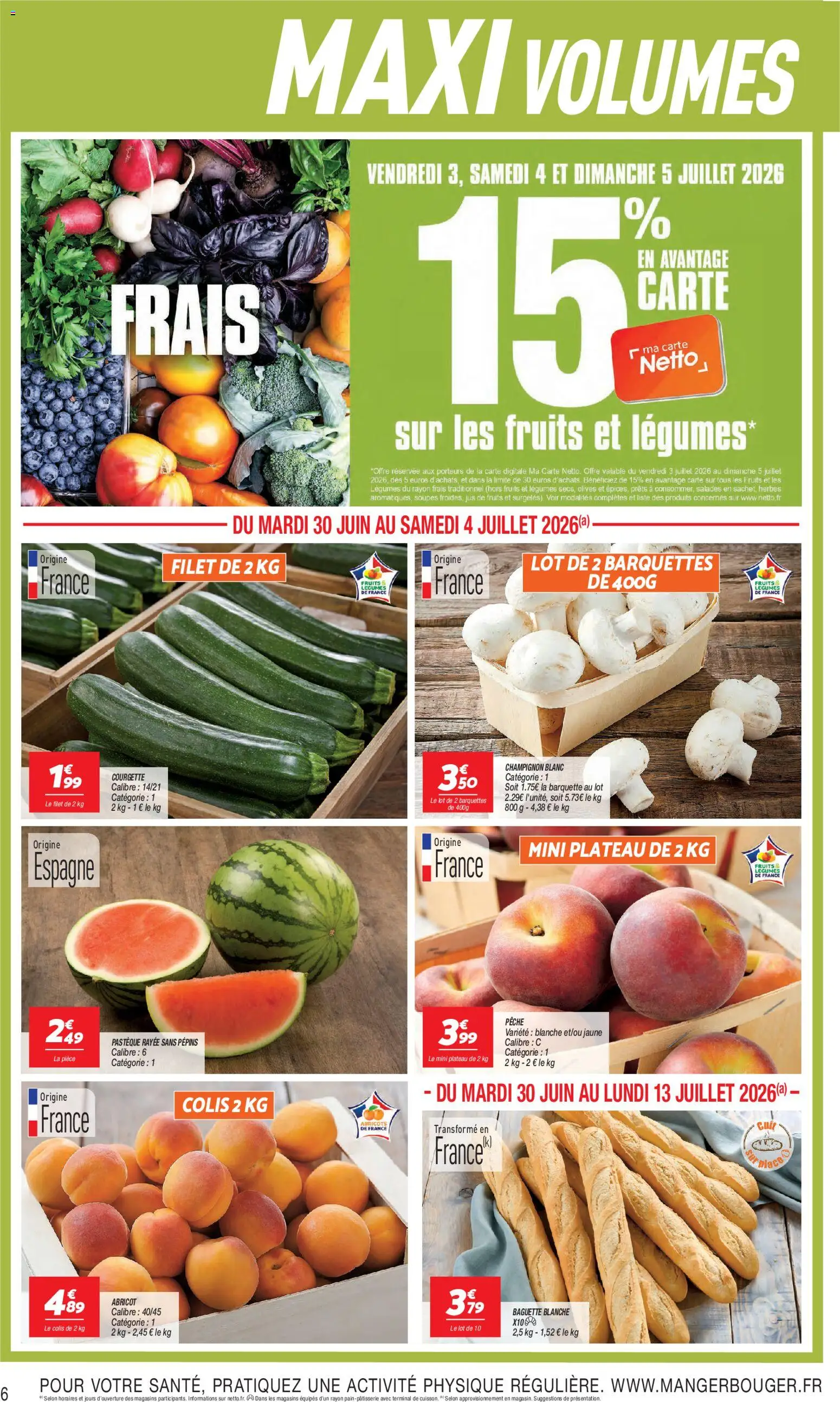{H1} | Page: 6 | Produits: Abricot, Abricots, Jus, Champignon