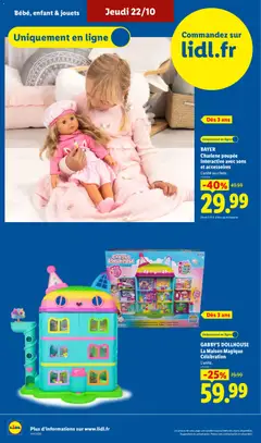 LIDL - Prévisualisation de BAYER Charlene poupée interactive avec sons et accessoires, L'unité au choix. valide à partir de 22/10/2026 | Page: 38 | Produits: Poupée, Jouets