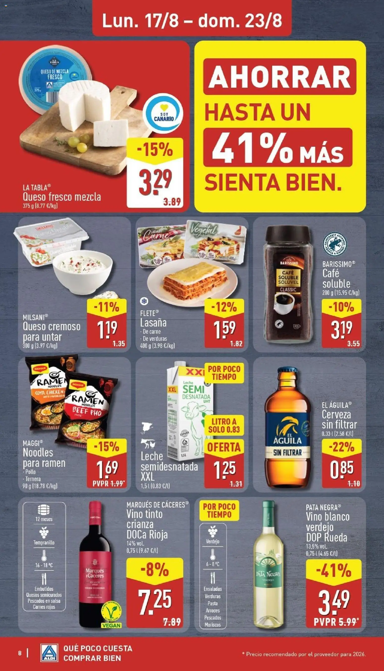 Aldi folleto Canarias │ válido desde el 17/08/2026 | Página: 8