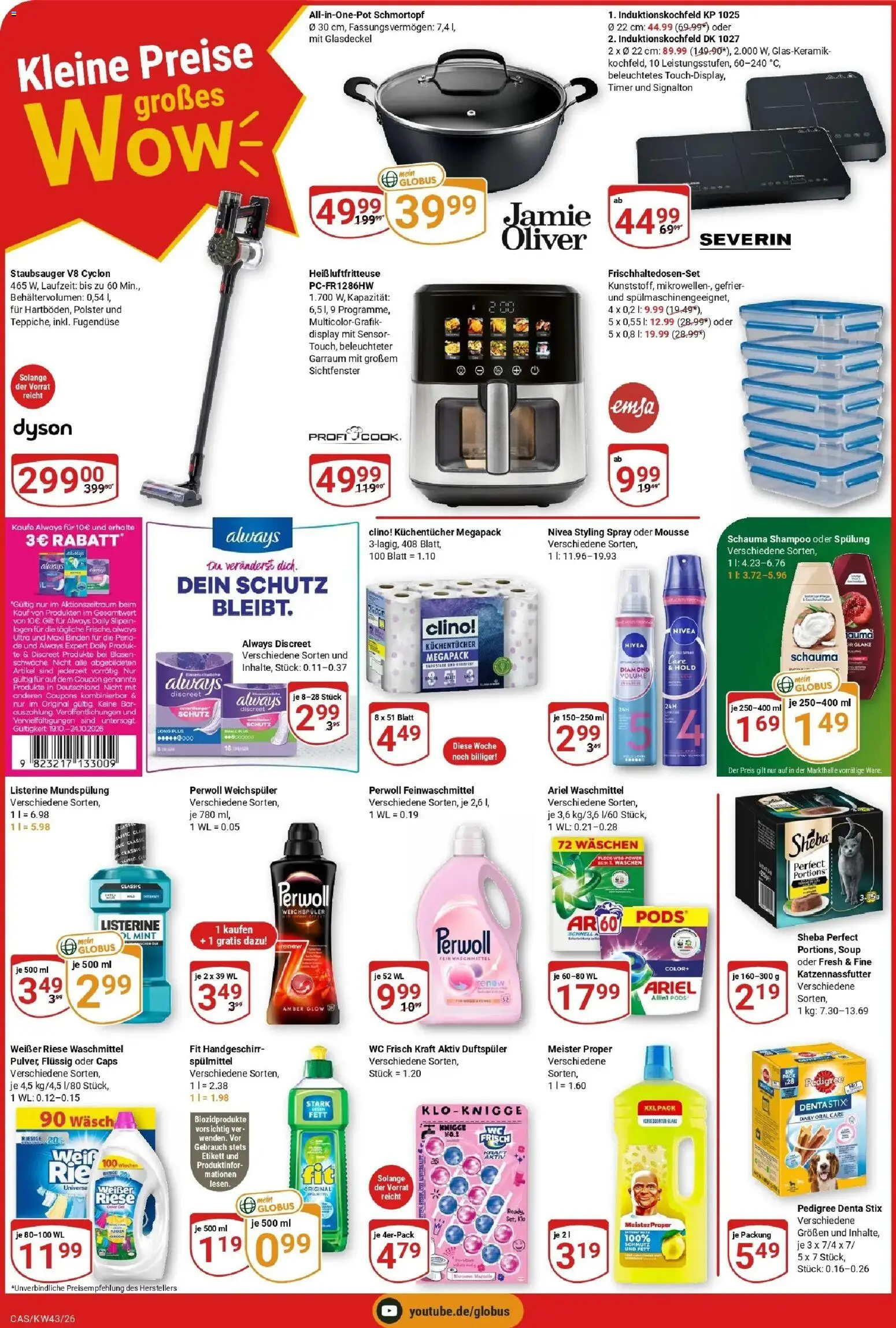 Globus Prospekt Castrop-Rauxel (ab 19.10.2026) » Angebote online | Seite: 4 | Produkte: Sheba, Öl, Wc frisch, Listerine