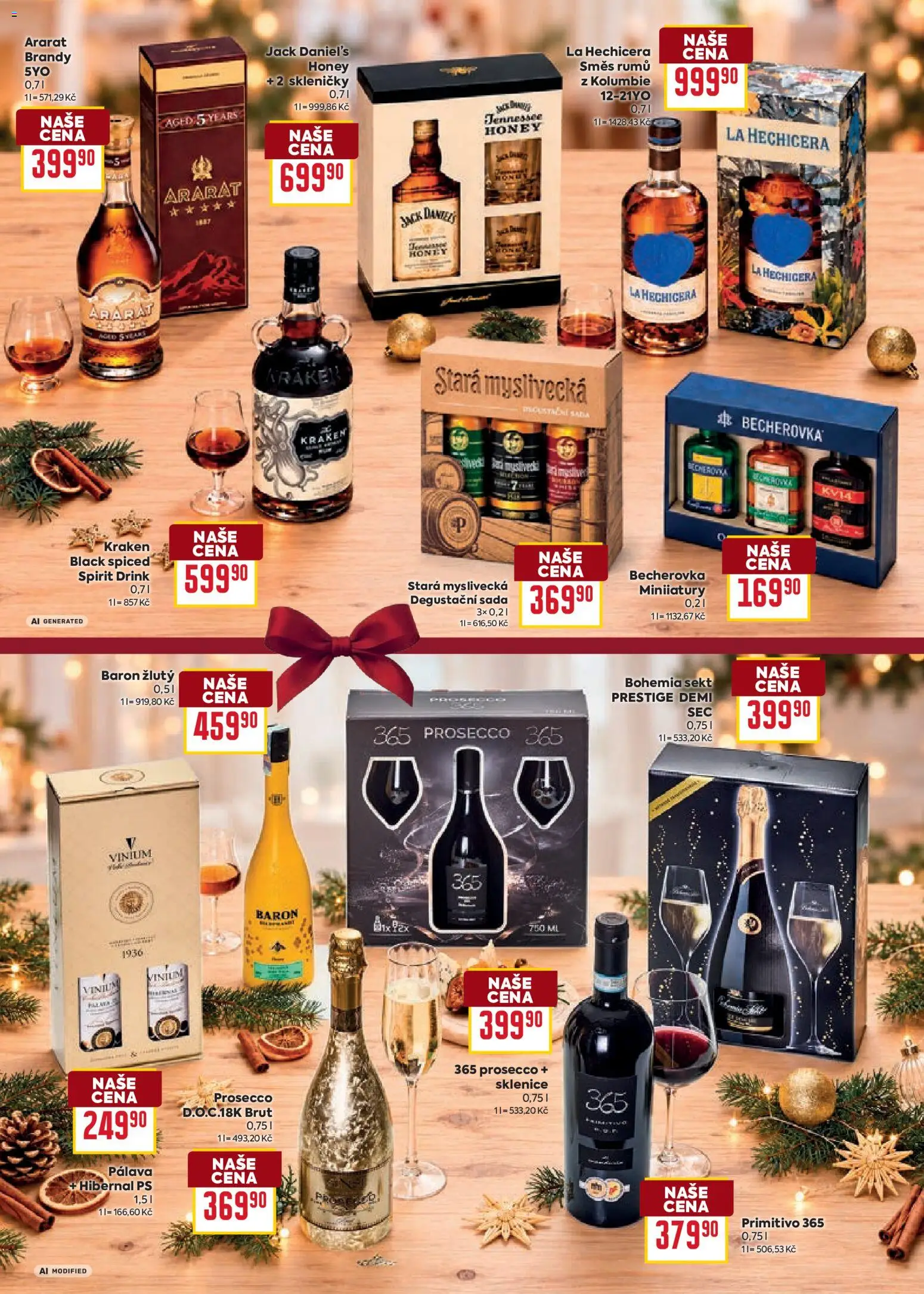 Billa leták - Vánoce od 21.10.2026 | Strana: 34 | Produkty: Prosecco, Bohemia sekt, Becherovka, Sklenice