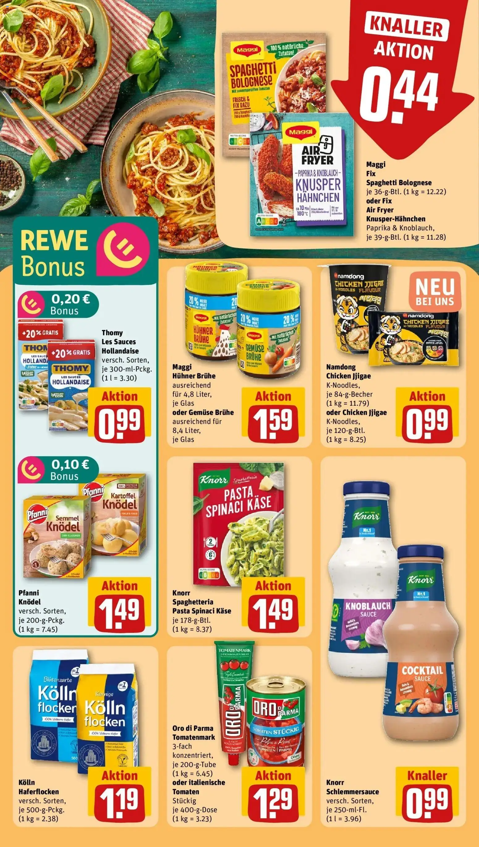 Rewe Prospekt Leipzig / Plagwitz	 – gültig ab 12.04.2026 | Seite: 24 | Produkte: Kolln, Tomaten, Oro di parma, Maggi fix