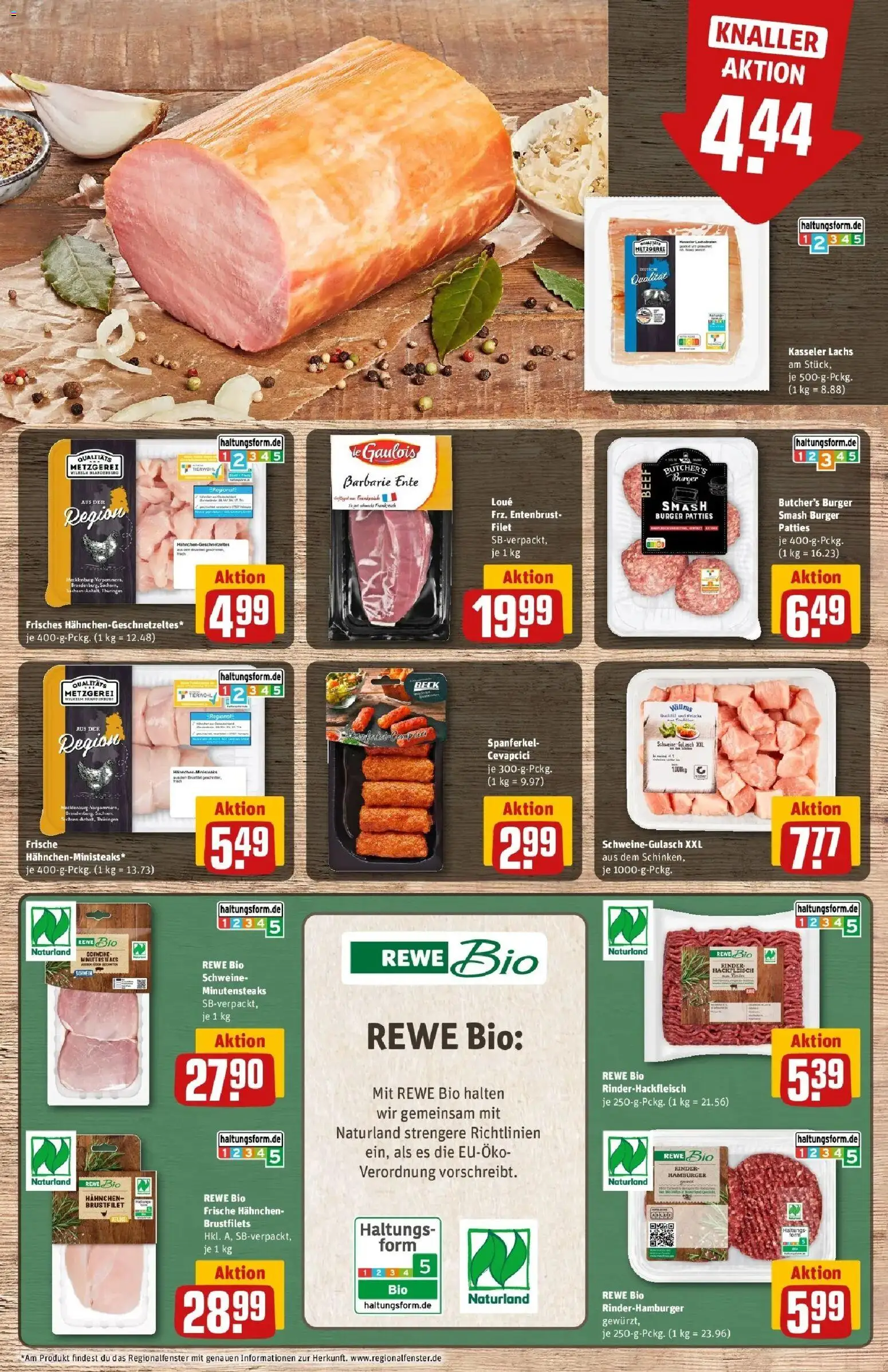 REWE Prospekt ab 12.10.2026 zum Blättern » Angebote | Seite: 7 | Produkte: Hahnchen, Burger, Gulasch, Hackfleisch