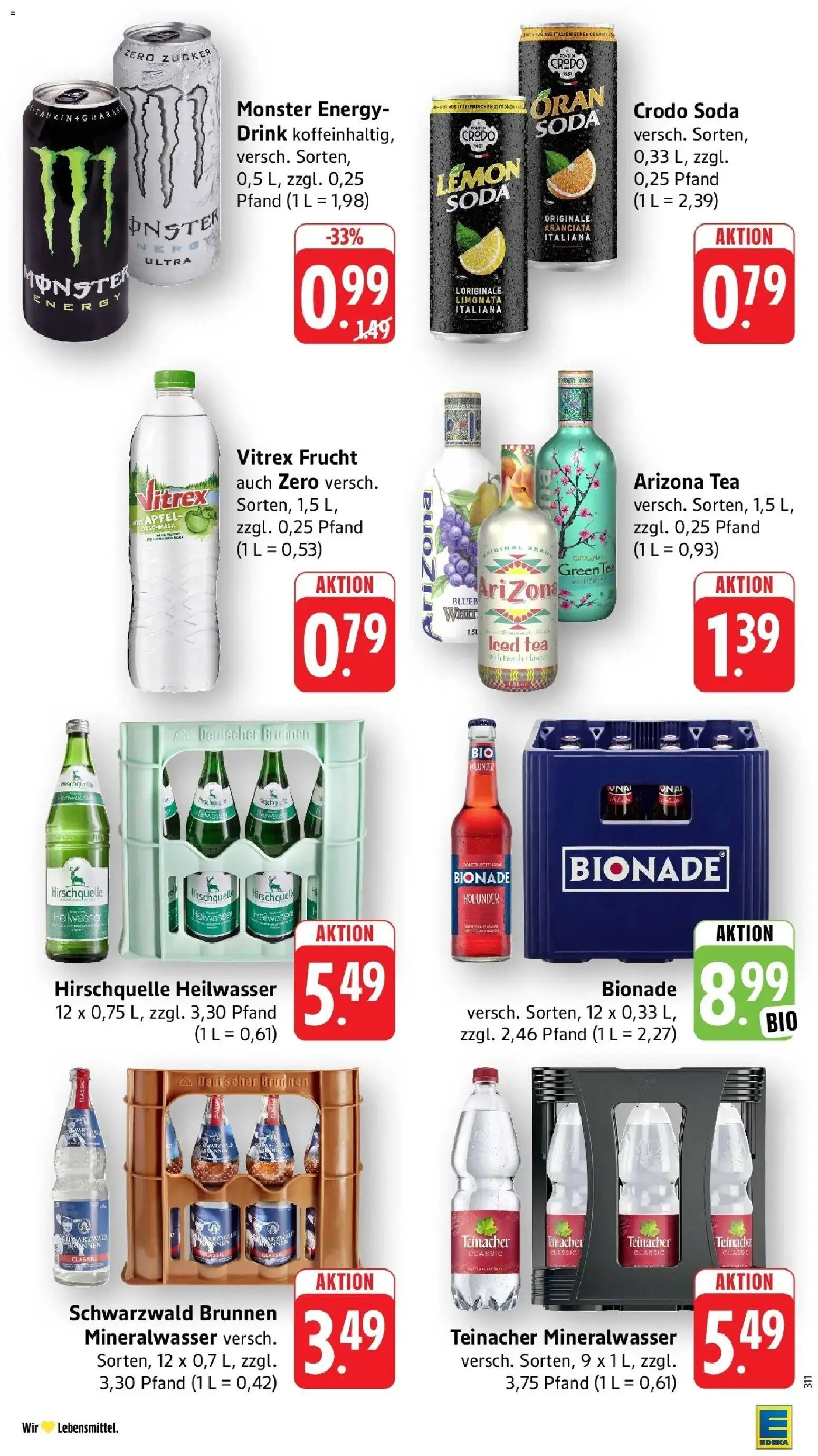 Edeka Prospekt Karlsbad-Langensteinbach (ab 28.09.2026) » Angebote Online | Seite: 30 | Produkte: Orangen, Bionade, Mineralwasser, Zucker