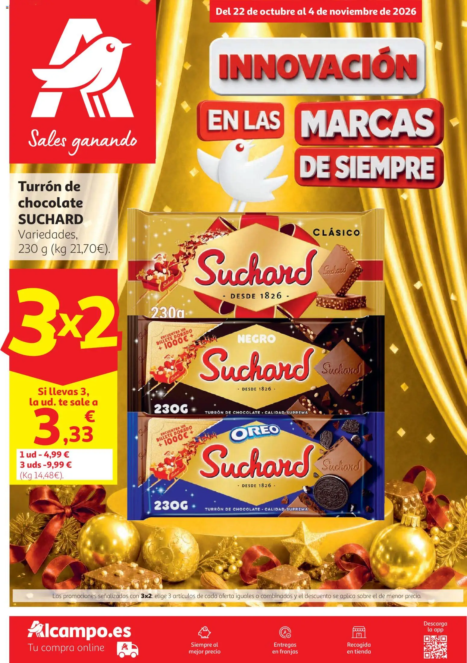 Alcampo Supermercado │ válido desde el 22/10/2026 | Página: 1 | Productos: Oreo, Chocolate, Té