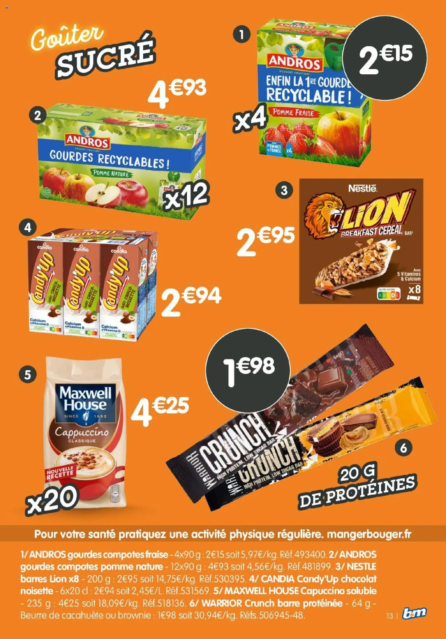 {H1} | Page: 13 | Produits: Sucre, Noisette, Pomme, Beurre