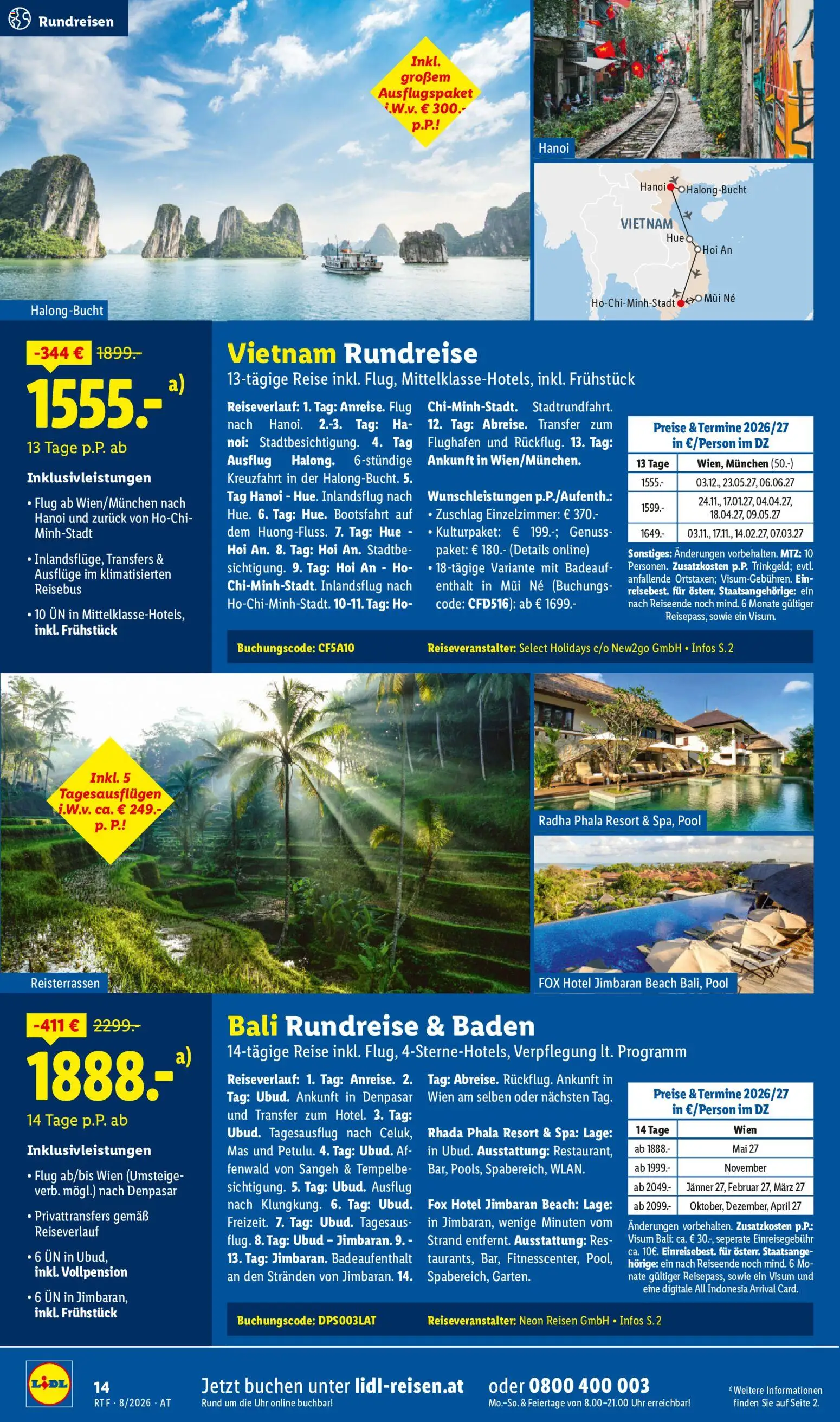 Lidl August/September Reise - Highlights gültig ab 12.08.2026 | Seite: 14 | Produkte: Uhr