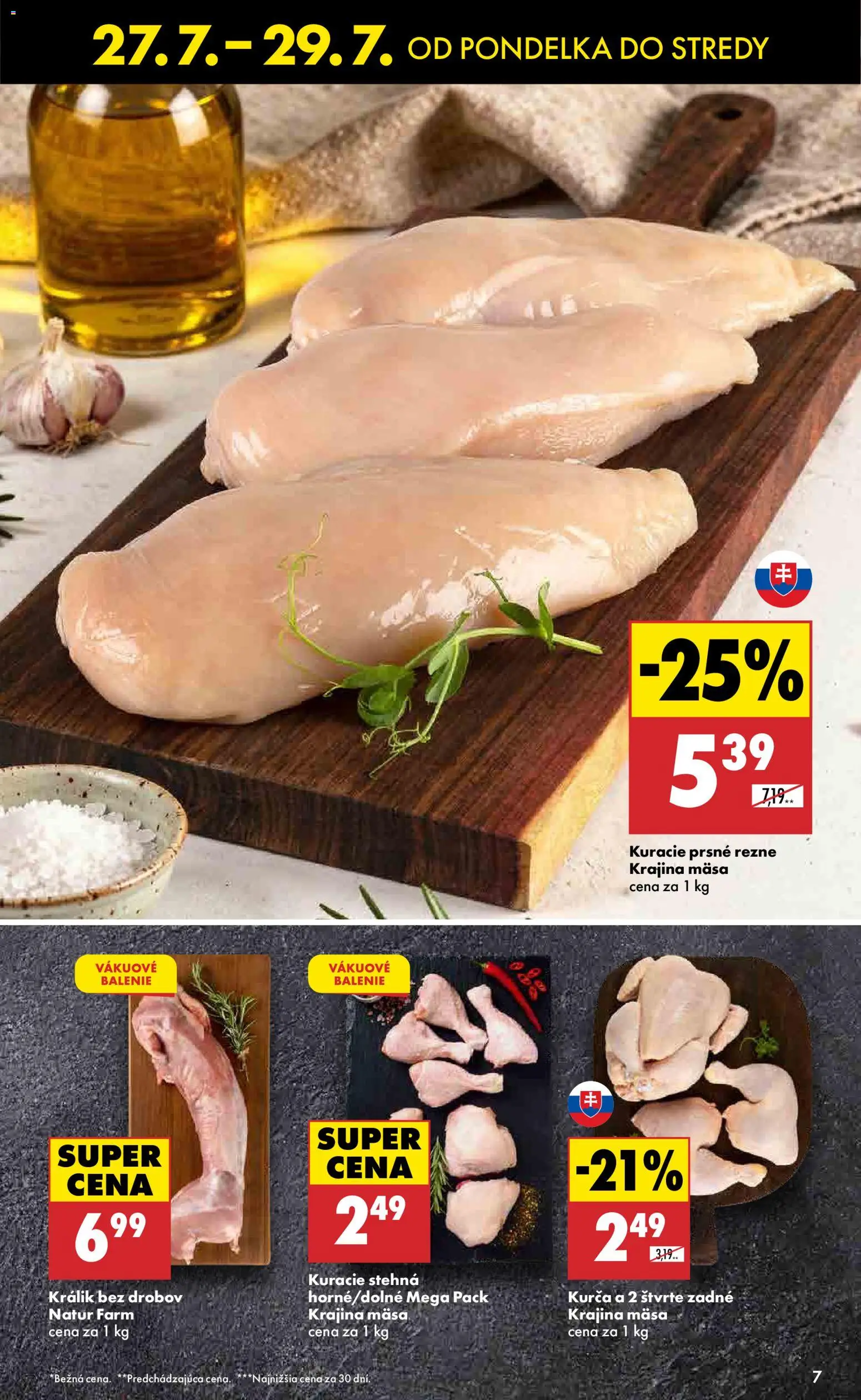 Nové Biedronka akcie – leták je platný od 27.07.2026 | Strana: 7 | Produkty: Kuracie stehná, Kurča