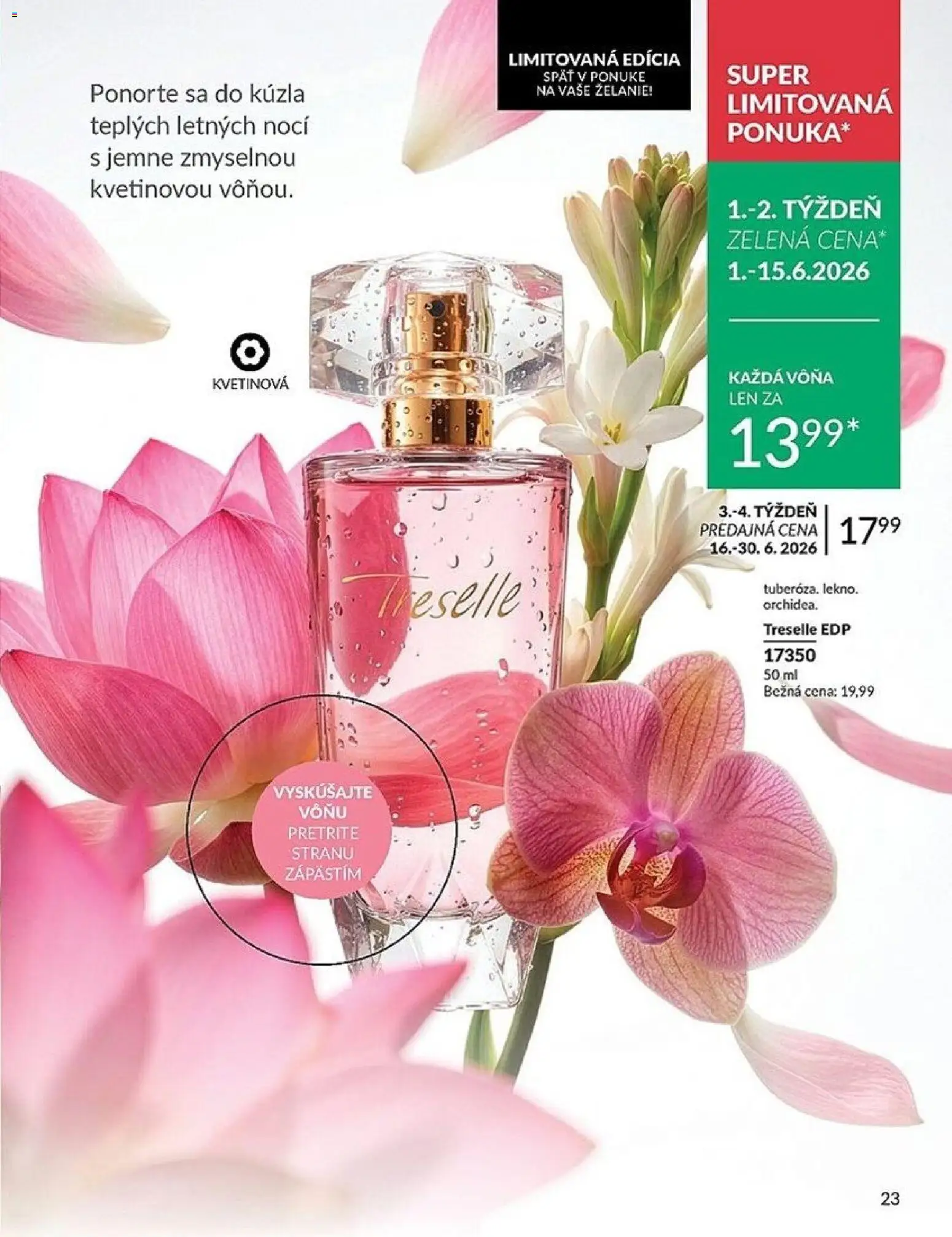 Nové Avon akcie – leták je platný od 01.06.2026 | Strana: 23 | Produkty: Orchidea