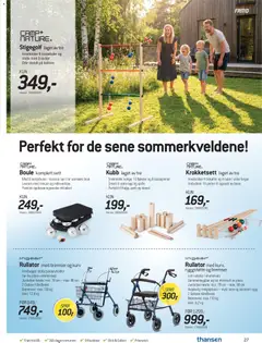 Forhåndsvisning av THANSEN kundeavis gyldig fra 29.05.2026 | Side: 27 | Produkter: Spill, Vekt, Kurv