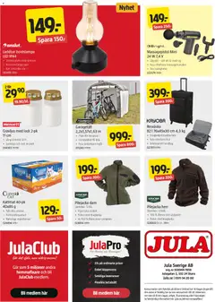 Jula erbjudanden - Förhandsvisning av reklamblad från butik Jula aktuell från 24/09/2026 | Sida: 12 | Produkter: Gravljus, Lock, Dimmer, Fickor