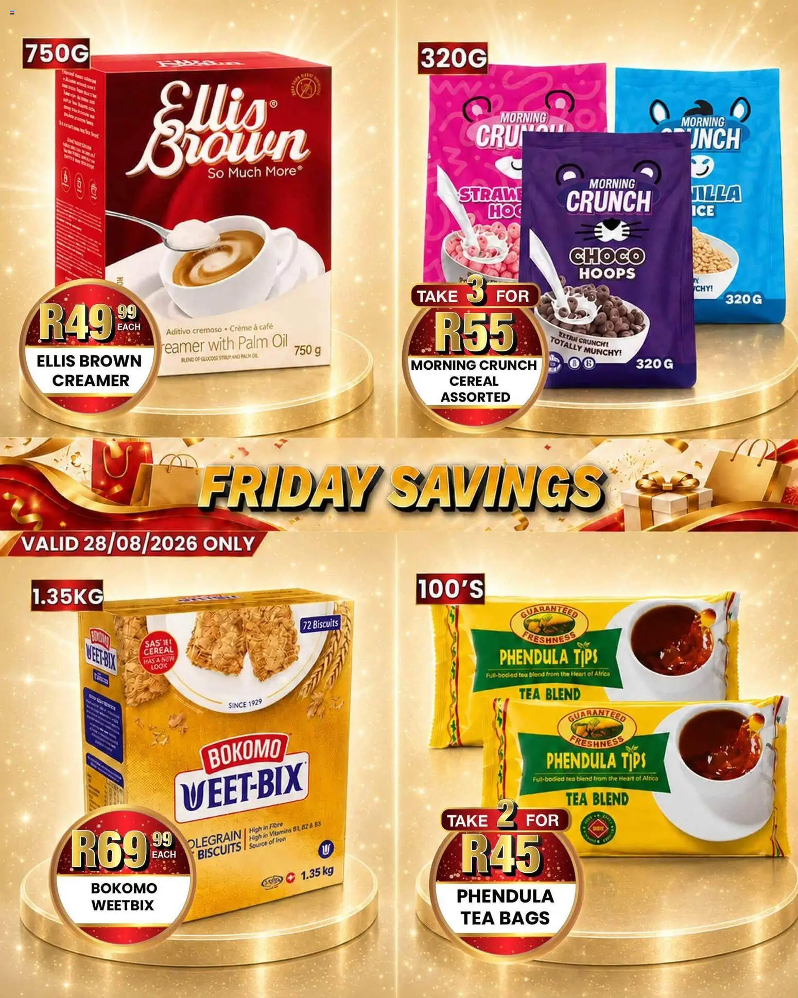 New Take n Pay catalogue – valid from 28/08/2026 | Page: 3 | Products: Iron, Vitamins, Oil, Tea