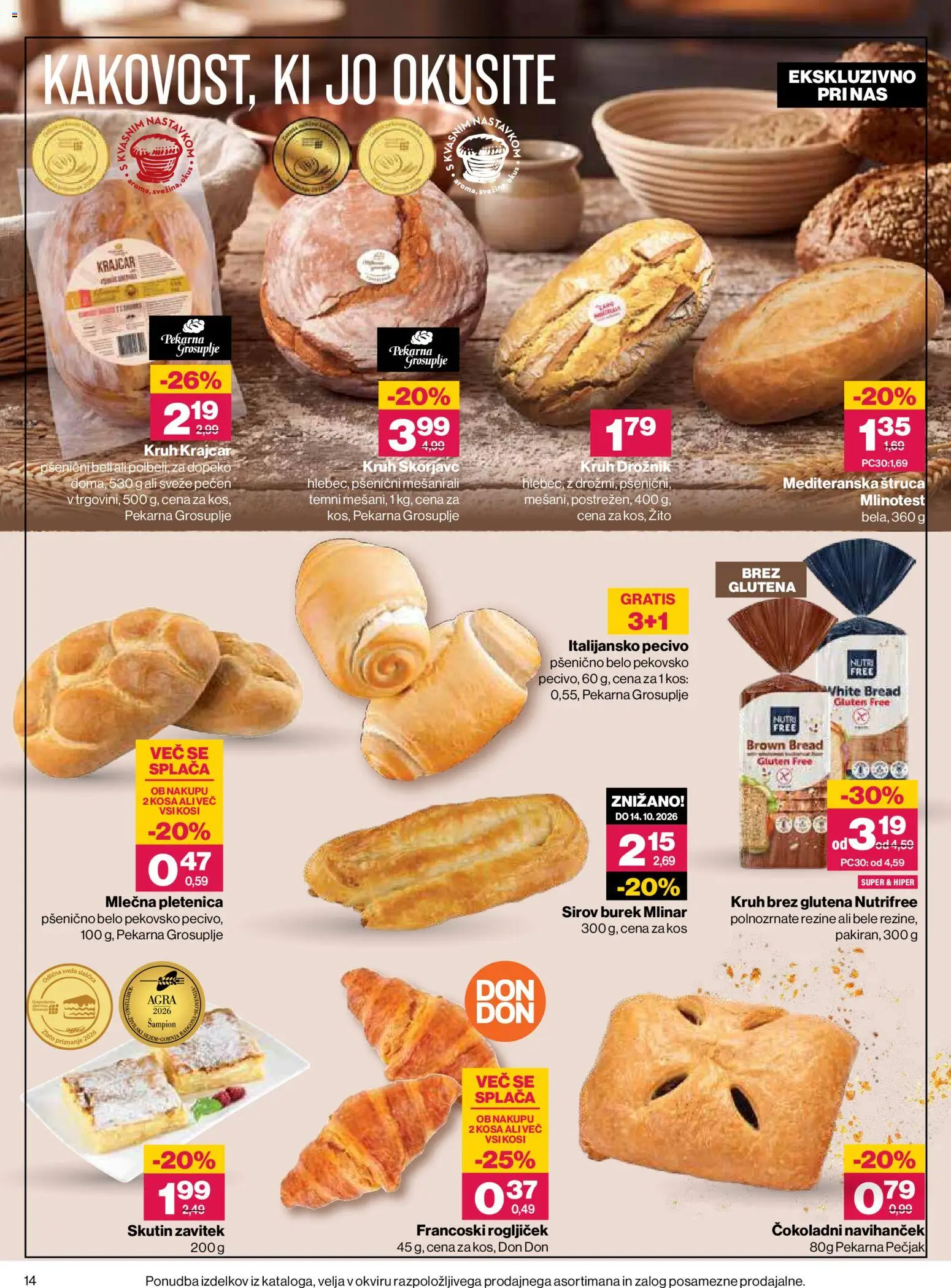 Novi Mercator katalog ponudbe – veljaven od 01.10.2026 | Stran: 14