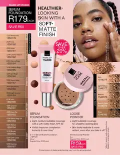Avon specials catalogue – valid from 01/07/2026 | Page: 32 | Products: Serum, Foundation, Powder, Caramel