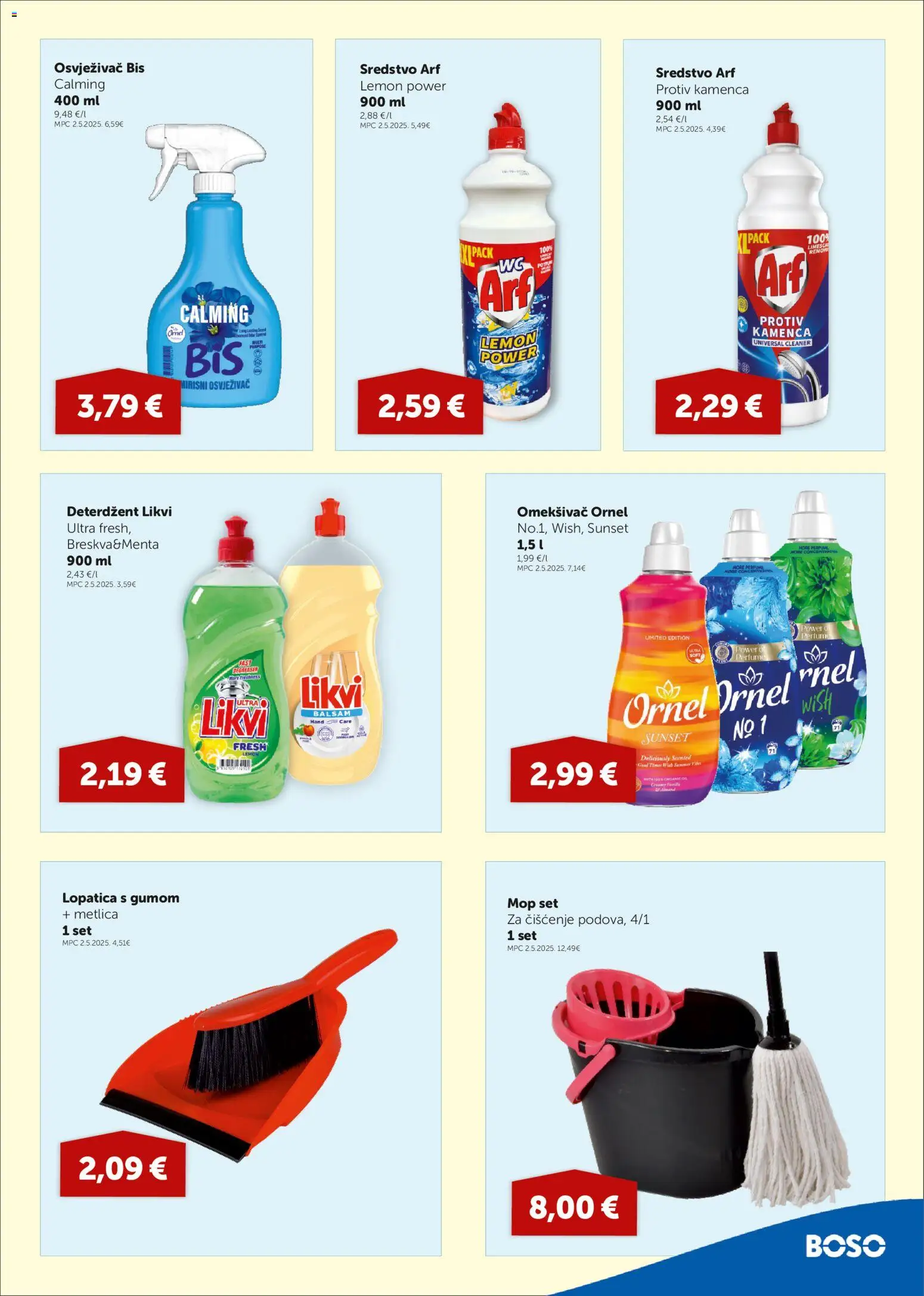 Boso katalog | vrijedi od 08.10.2026 | Stranica: 13 | Proizvodi: Omekšivač, Mop, Deterdžent, Arf