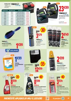 E.leclerc katalog akcije – veljaven od 16.09.2026 | Stran: 39 | Izdelki: Kos, Krtaca, Akumulator, Olje