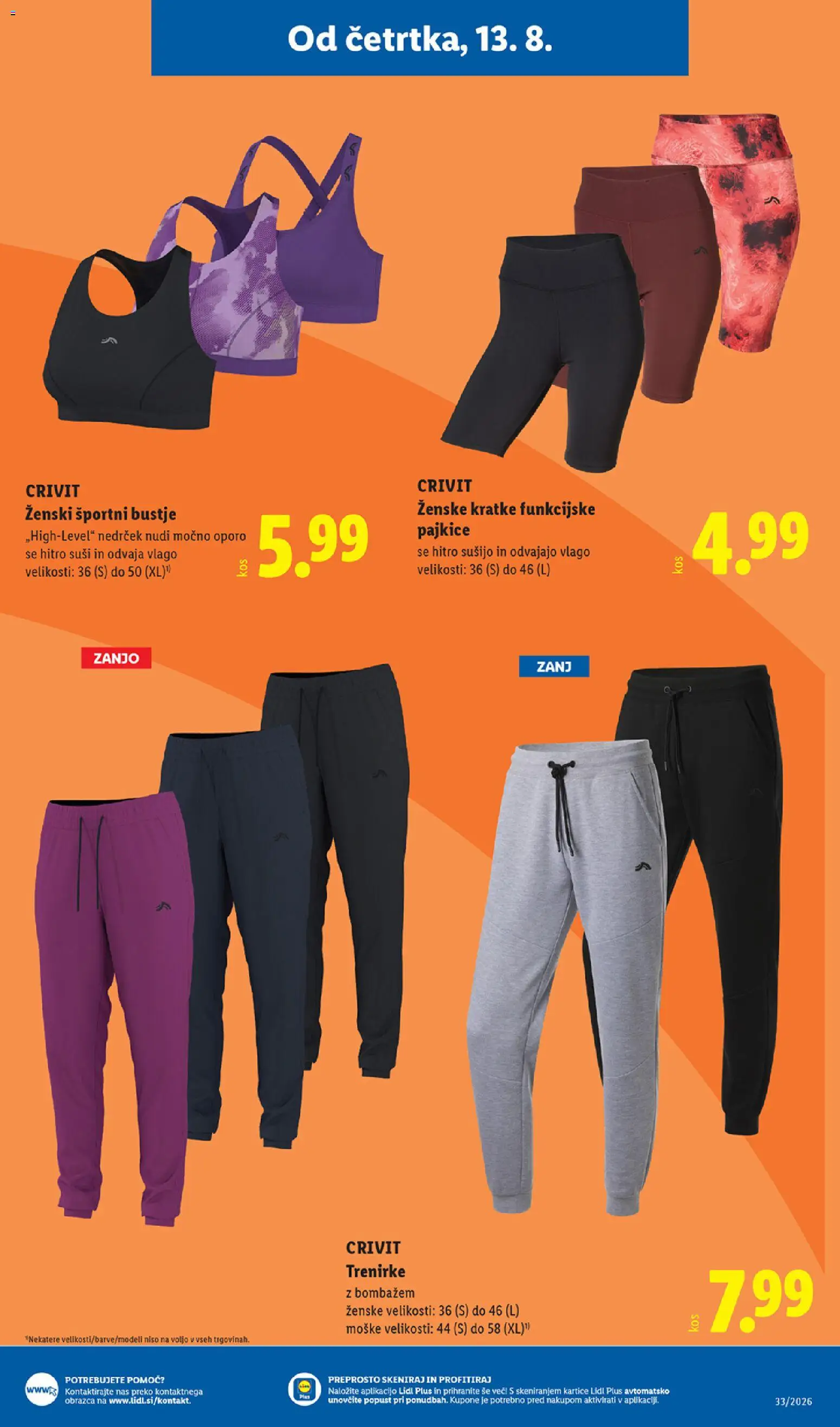 Novi Lidl katalog ponudbe – veljaven od 13.08.2026 | Stran: 33 | Izdelki: Pajkice, Suši