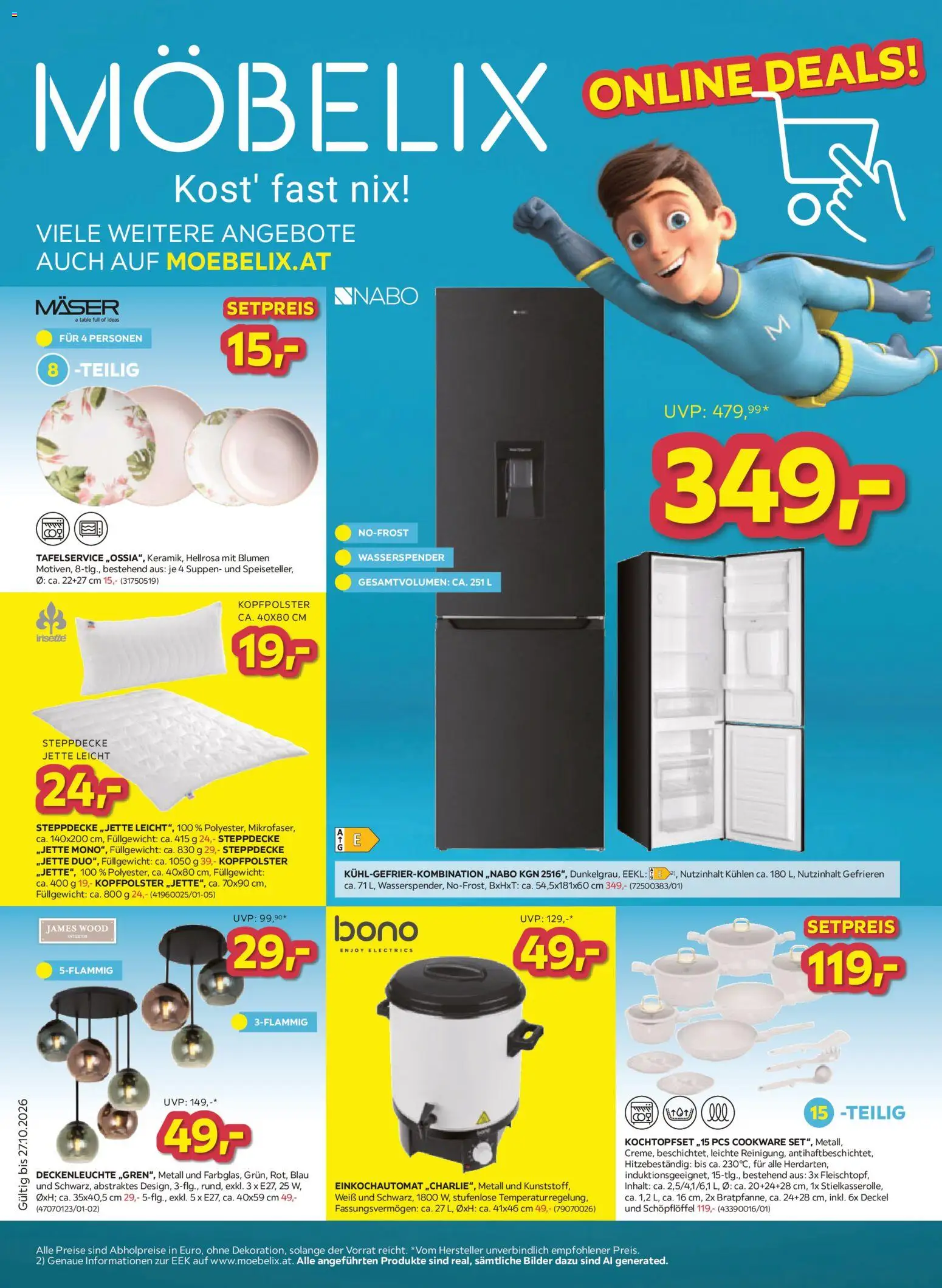 Möbelix Online deals gültig ab 13.10.2026 | Seite: 1