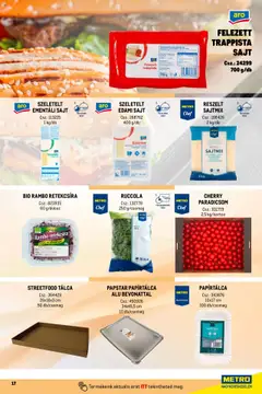 STREETFOOD TÁLCA, Streetfood tálca, 26x16x3 cm, 50 db/csomag - amely érvényes a következő dátumtól: 01.10.2024 | Oldal: 17 | Termékek: Edami sajt, Ementáli sajt, Ruccola, Trappista sajt