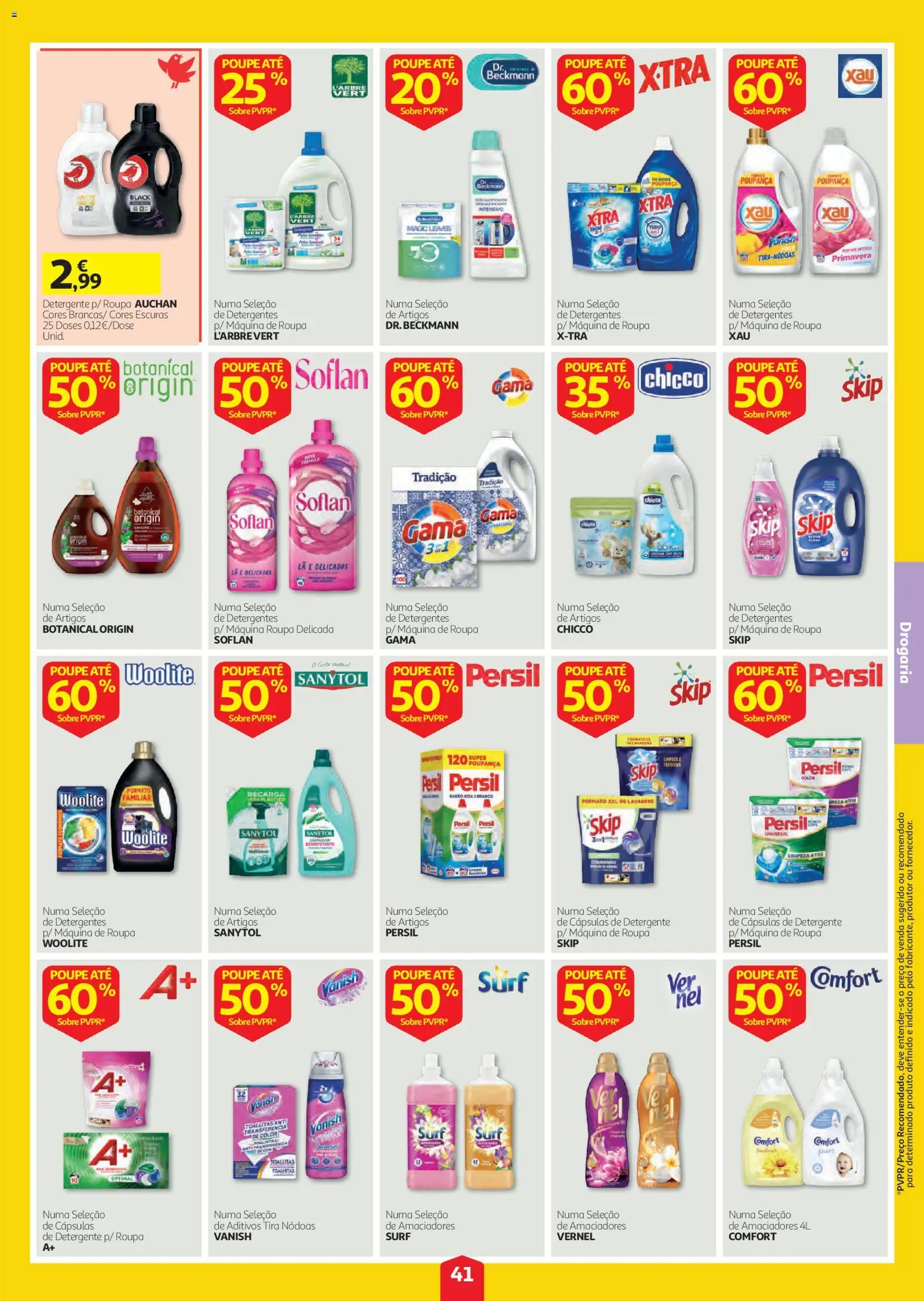 Auchan folheto │ válido de 01/10/2026 | Página: 41 | Produtos: Sabão, Detergente, Cápsulas, Persil