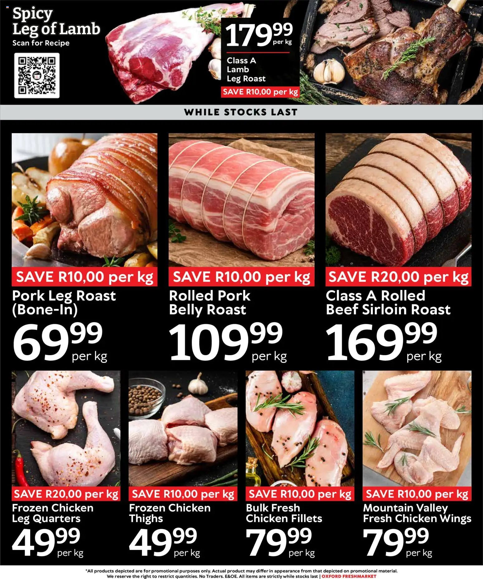 New Oxford Freshmarket catalogue – valid from 19/08/2026 | Page: 2 | Products: Chicken wings, Pork belly, Chicken, Thighs