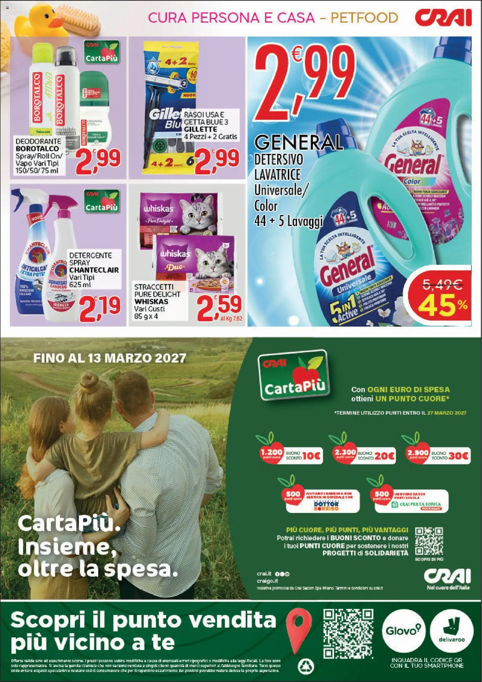 Volantino CRAI del 23/07/2026 | Pagina: 4 | Prodotti: Deodorante, Detergente, Tè, Smartphone