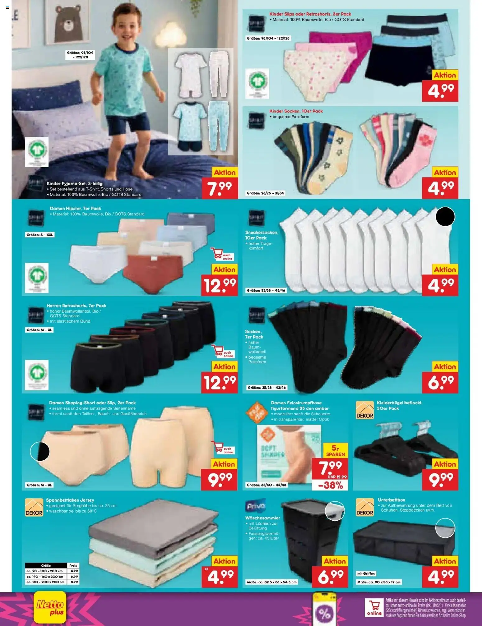 Netto Marken-Discount Prospekt – gültig ab 10.08.2026 | Seite: 42 | Produkte: Bett, Kleiderbügel, Hose