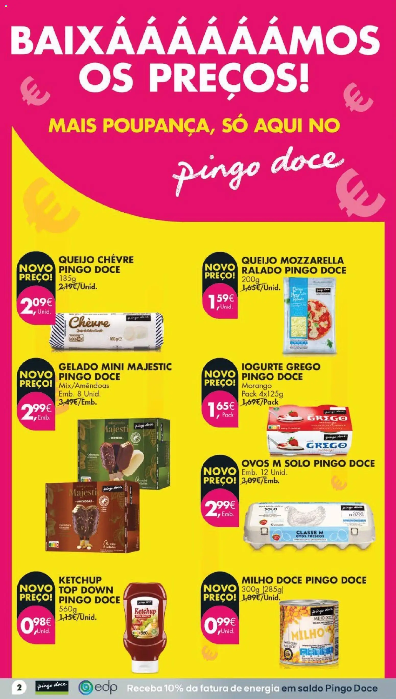 Pingo Doce folheto │ válido de 04/08/2026 | Página: 2 | Produtos: Top, Gelado, Iogurte, Ovos