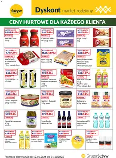 Pogląd oferty "Sużyw gazetka - Dyskont" - ważna od 12.10.2026