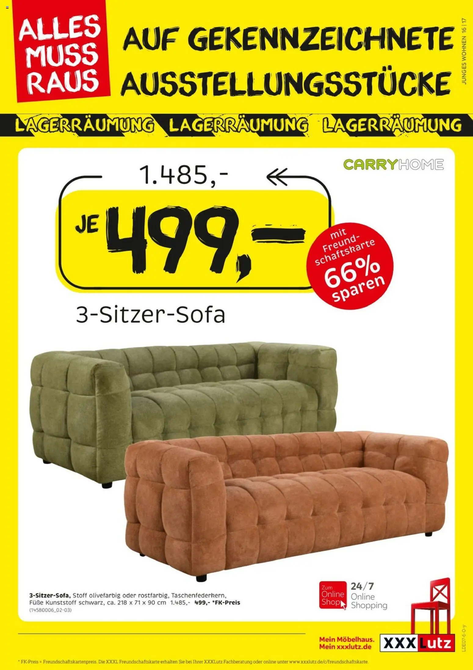 XXXLutz Größte Lagerräumung – gültig ab 04.07.2026 | Seite: 17