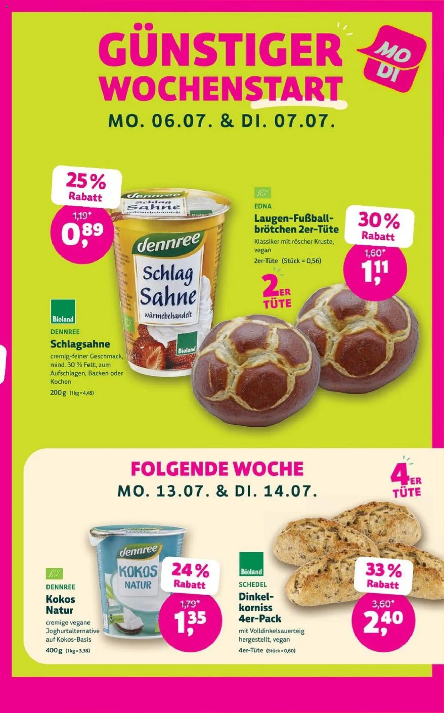 BioMarkt Prospekt – gültig ab 01.07.2026 | Seite: 5 | Produkte: Schlagsahne, Sahne