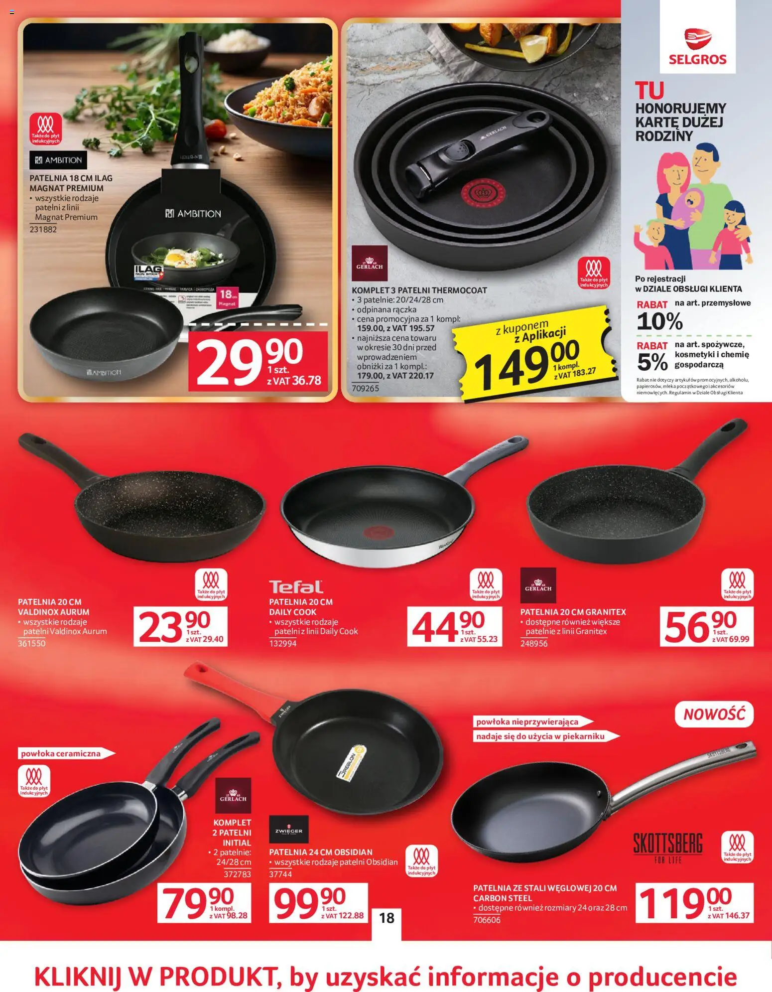 Selgros cash&carry gazetka - Oferta przemysłowa od 02.06.2026 | Strona: 21 | Produkty: Kosmetyki, Mleka, Patelnie, Tefal
