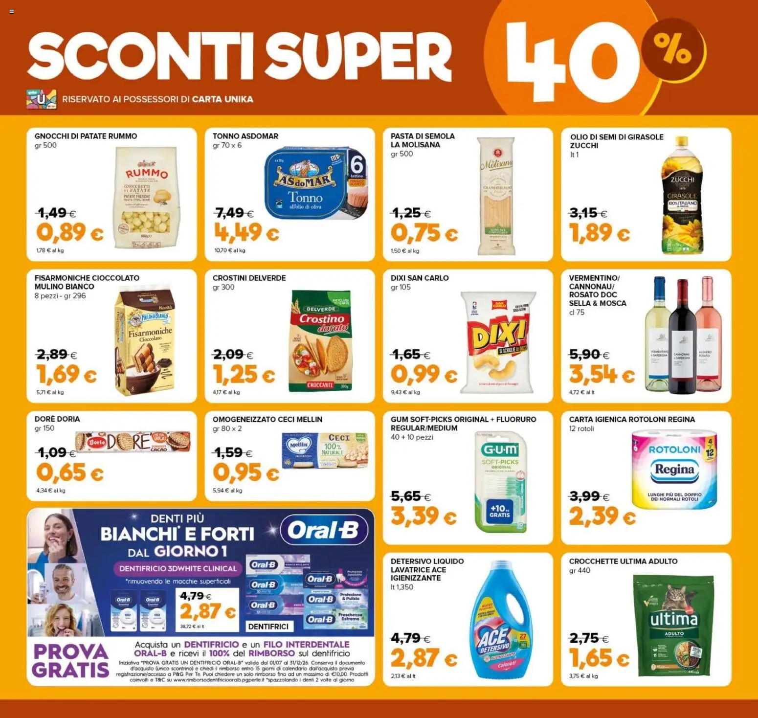 Volantino Oasi del 25/09/2026 | Pagina: 3 | Prodotti: Rummo, Ceci, Patate, Gnocchi di patate