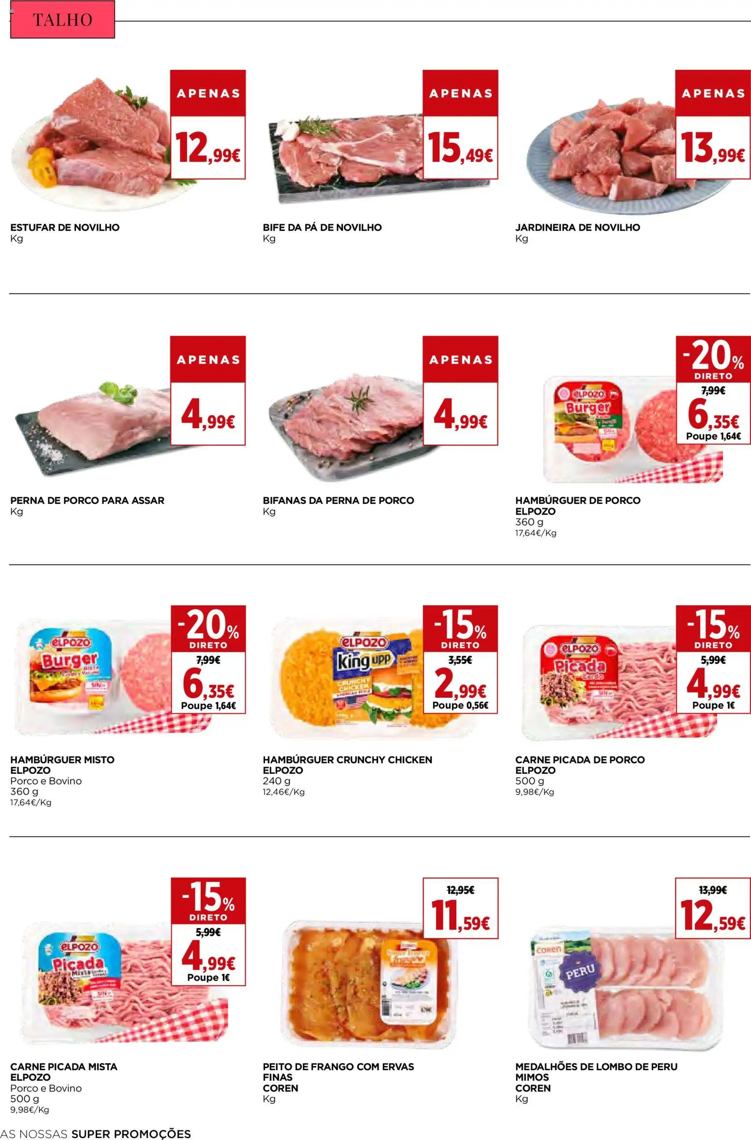 El Corte Ingles folheto │ válido de 21/08/2026 | Página: 20 | Produtos: Peito de frango, Perna de porco, Lombo, Pá