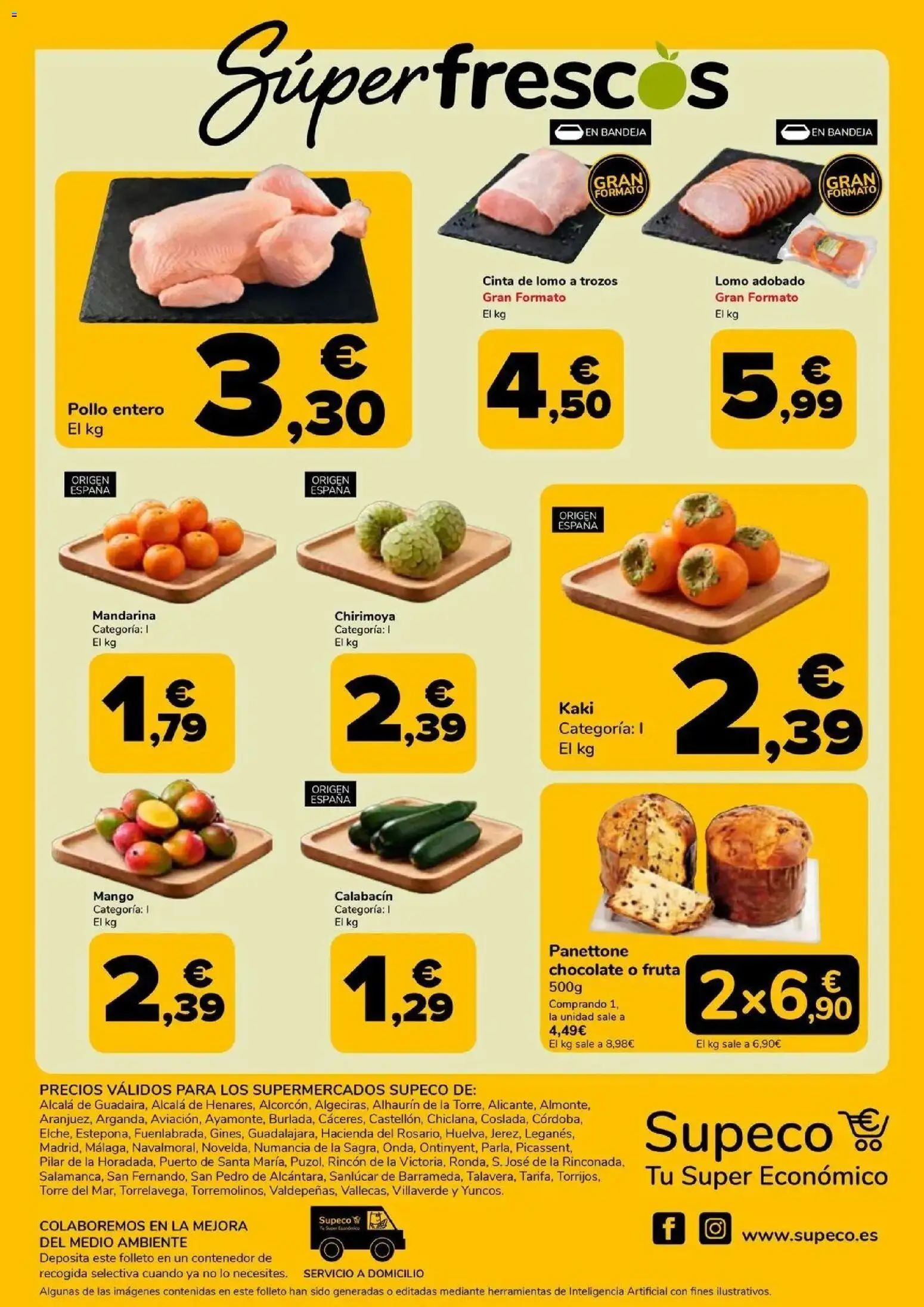 Supeco folleto 15/10/2026 - 28/10/2026 | Página: 4 | Productos: Pollo entero, Mango, Bandeja, Pollo